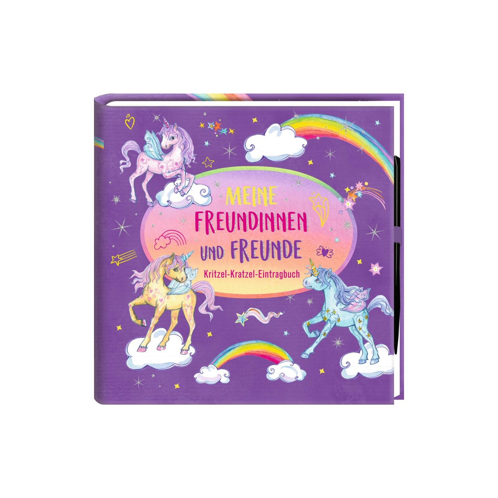 Coppenrath - Einhorn-Paradies - Kritzel-Kratzel-Freundebuch: Meine Freundinnen und Freunde