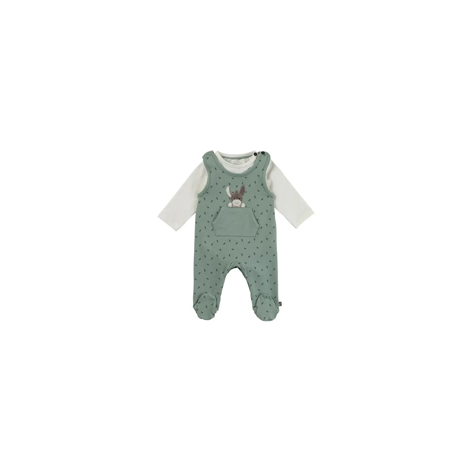 Sterntaler - Strampler-Set Jersey Esel Emmi grün Gr. 50