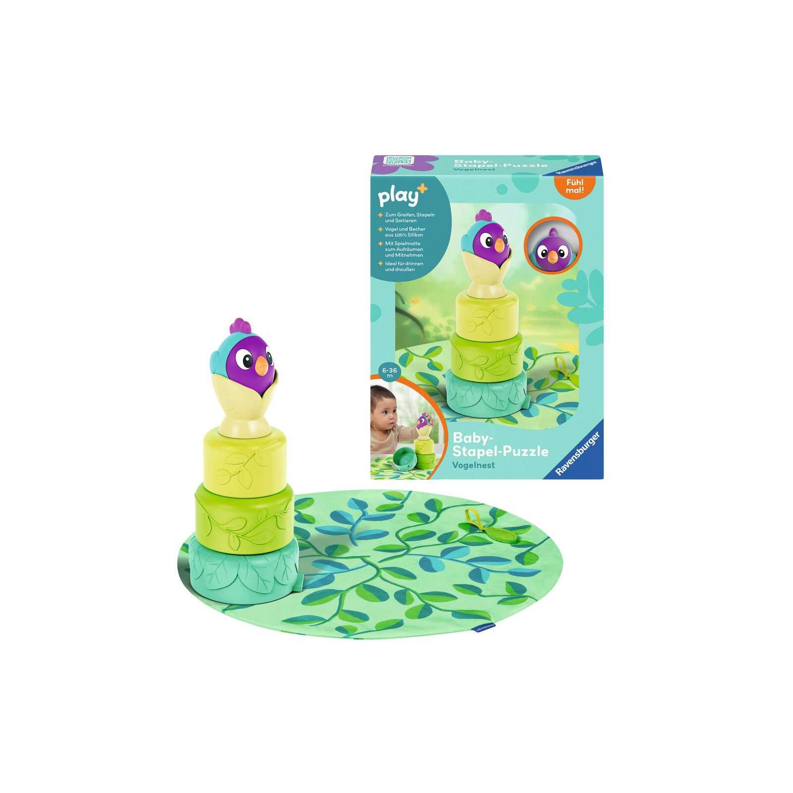 Ravensburger - Play+ Baby-Stapel-Puzzle: Vogelnest