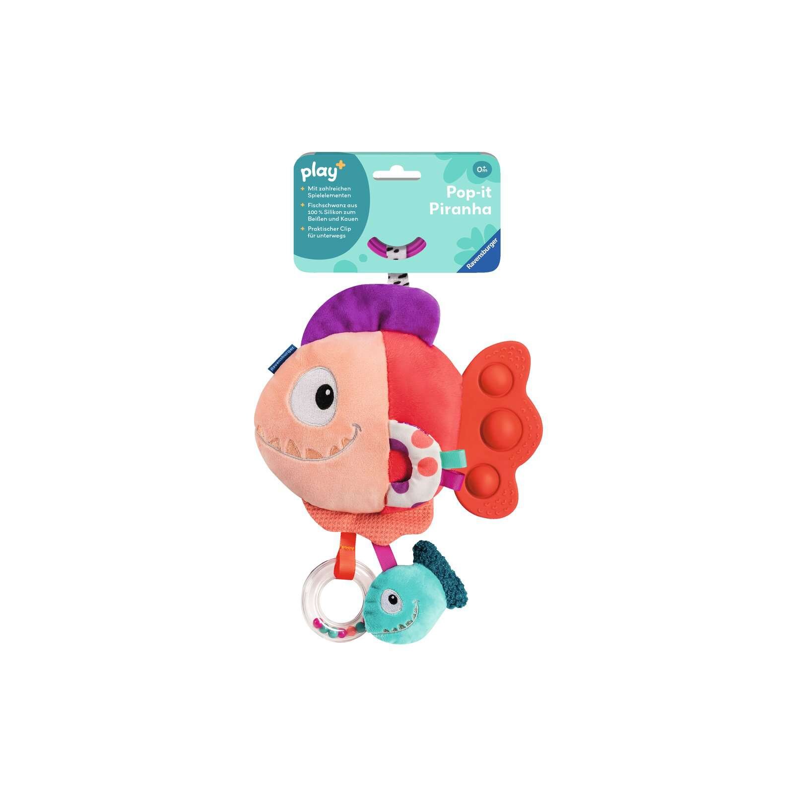 Ravensburger - Play+ Pop-it Piranha (rot)