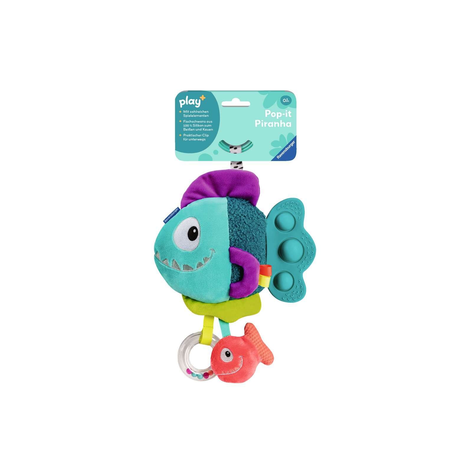 Ravensburger - Play+ Pop-it Piranha (blau)