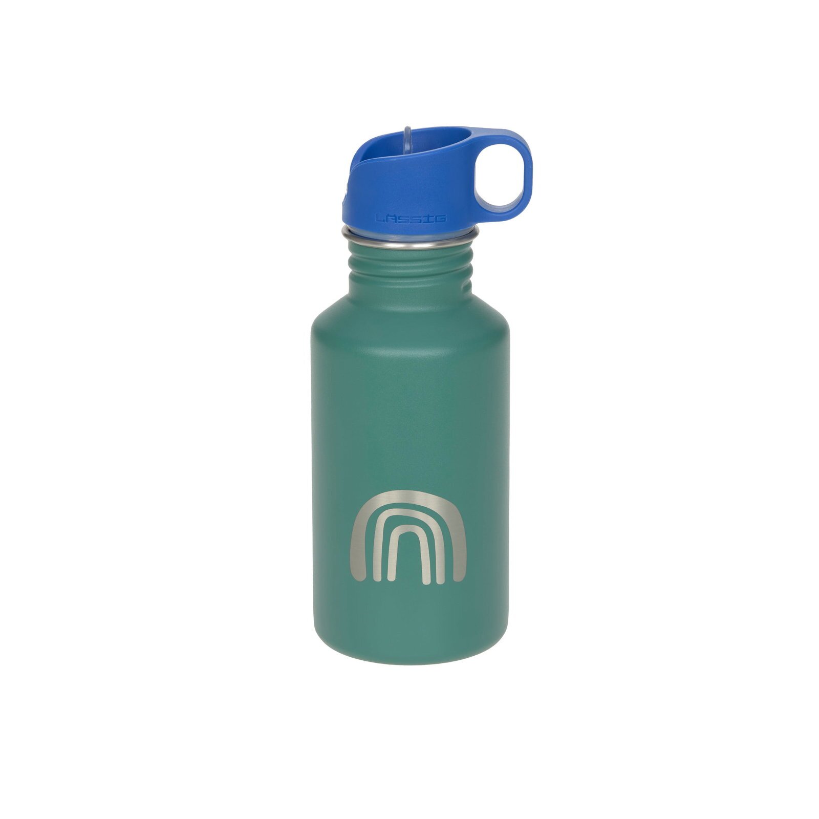 Lässig - Edelstahl Kinder Trinkflasche Little Gang - Rainbow Green, ab 4 Jahren