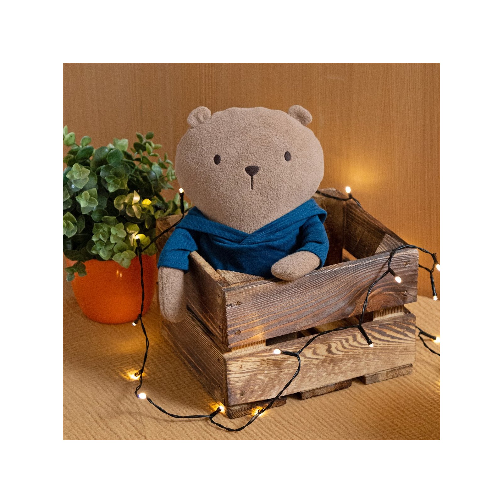 sigikid - Kuscheltier Biberbär Mister O'Lui - Blauer Hoodie