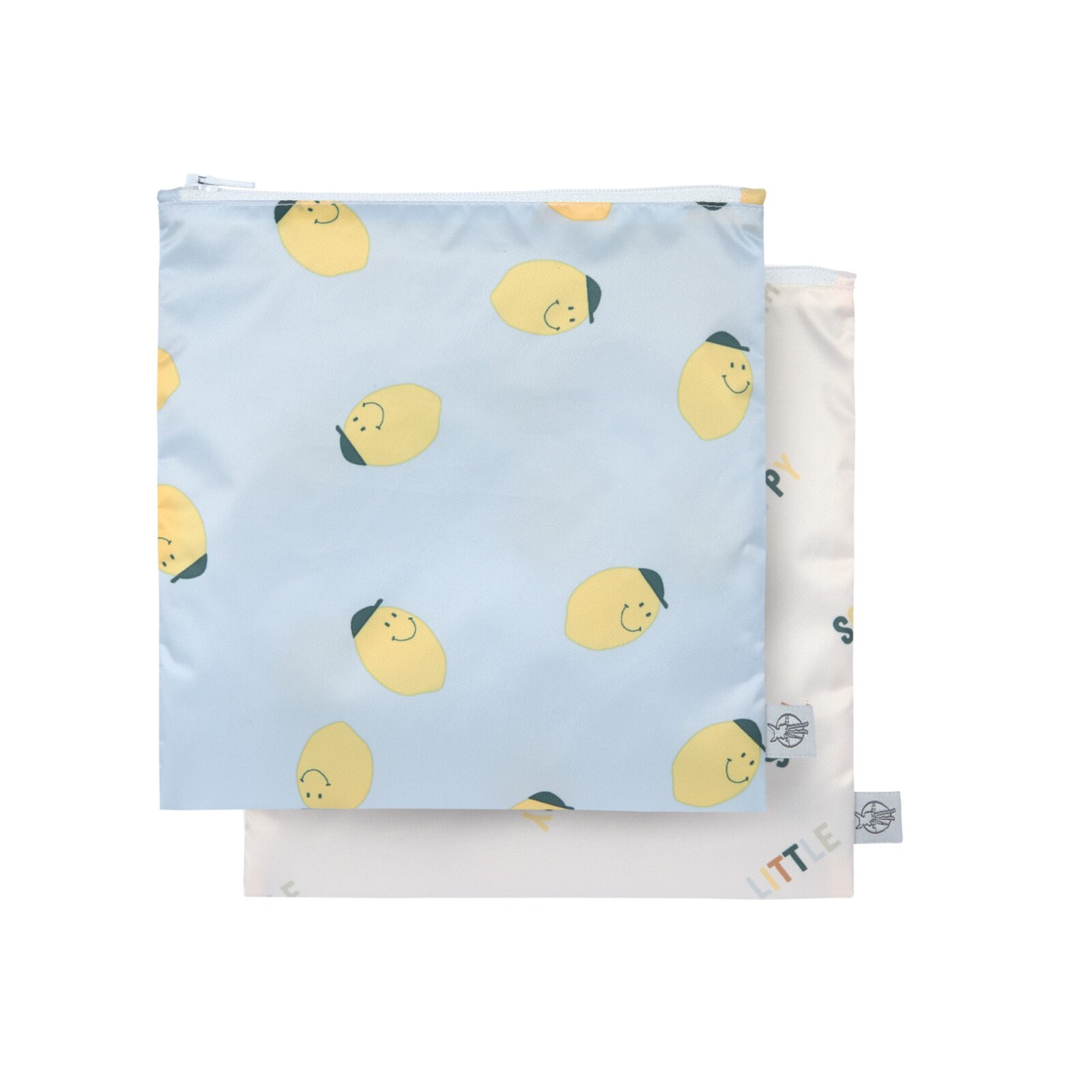 Lässig - Frühstücksbeutel (2 Stk) - Snack Bag, Happy Fruits, Zitrone (2)