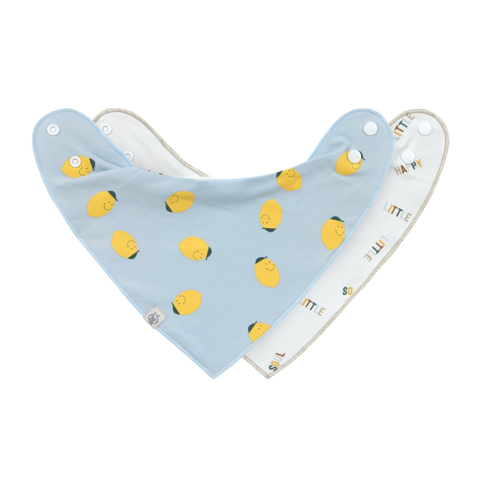 Lässig - Dreieckstuch Baby (2 Stk) - Bandana, Happy Fruits Zitrone