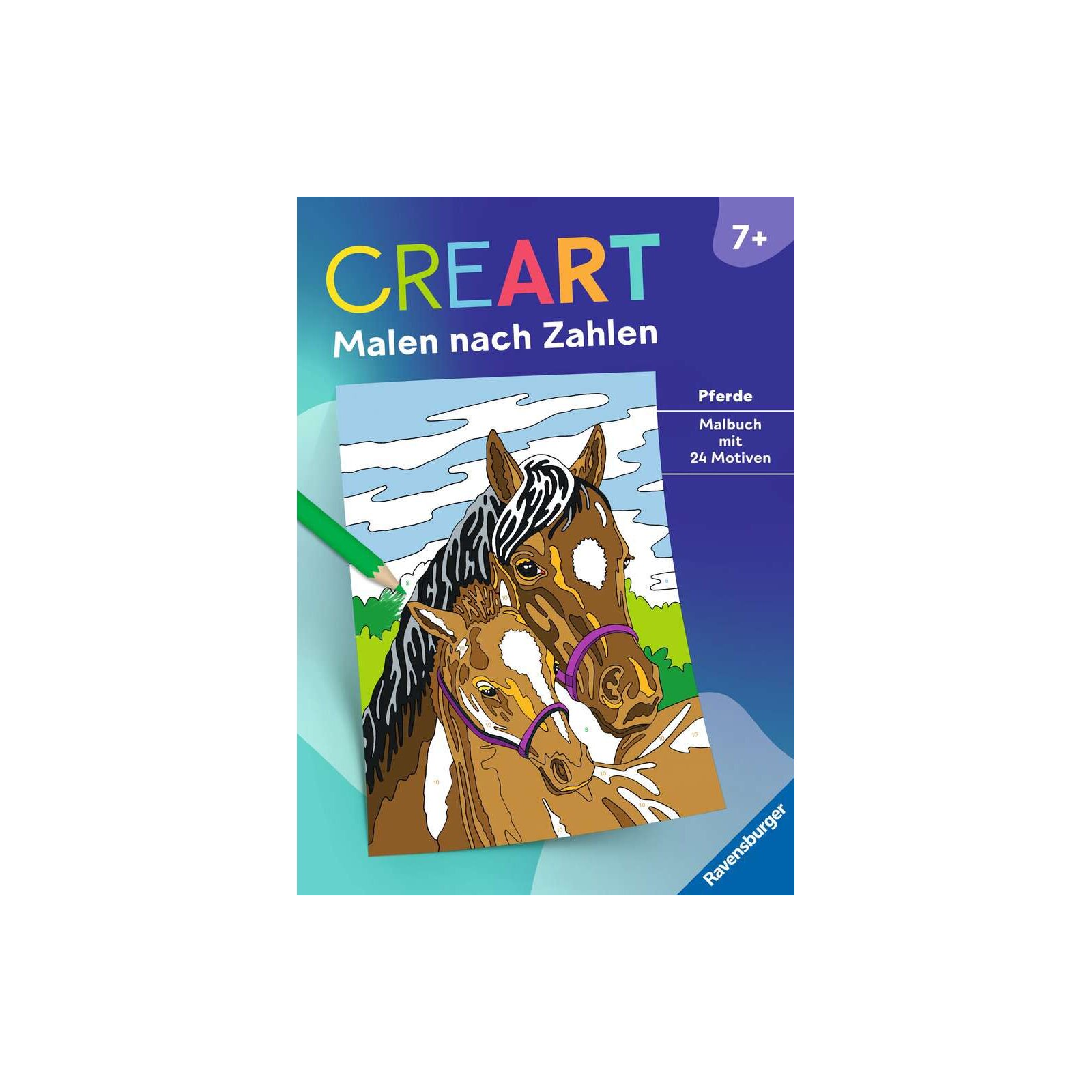 Ravensburger - CreArt Malen nach Zahlen ab 7: Pferde