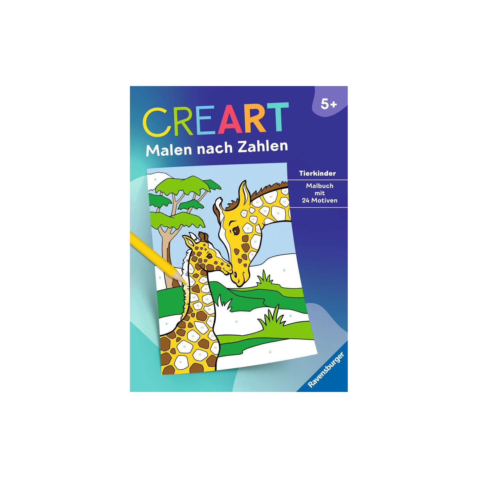Ravensburger - CreArt Malen nach Zahlen ab 5: Tierkinder