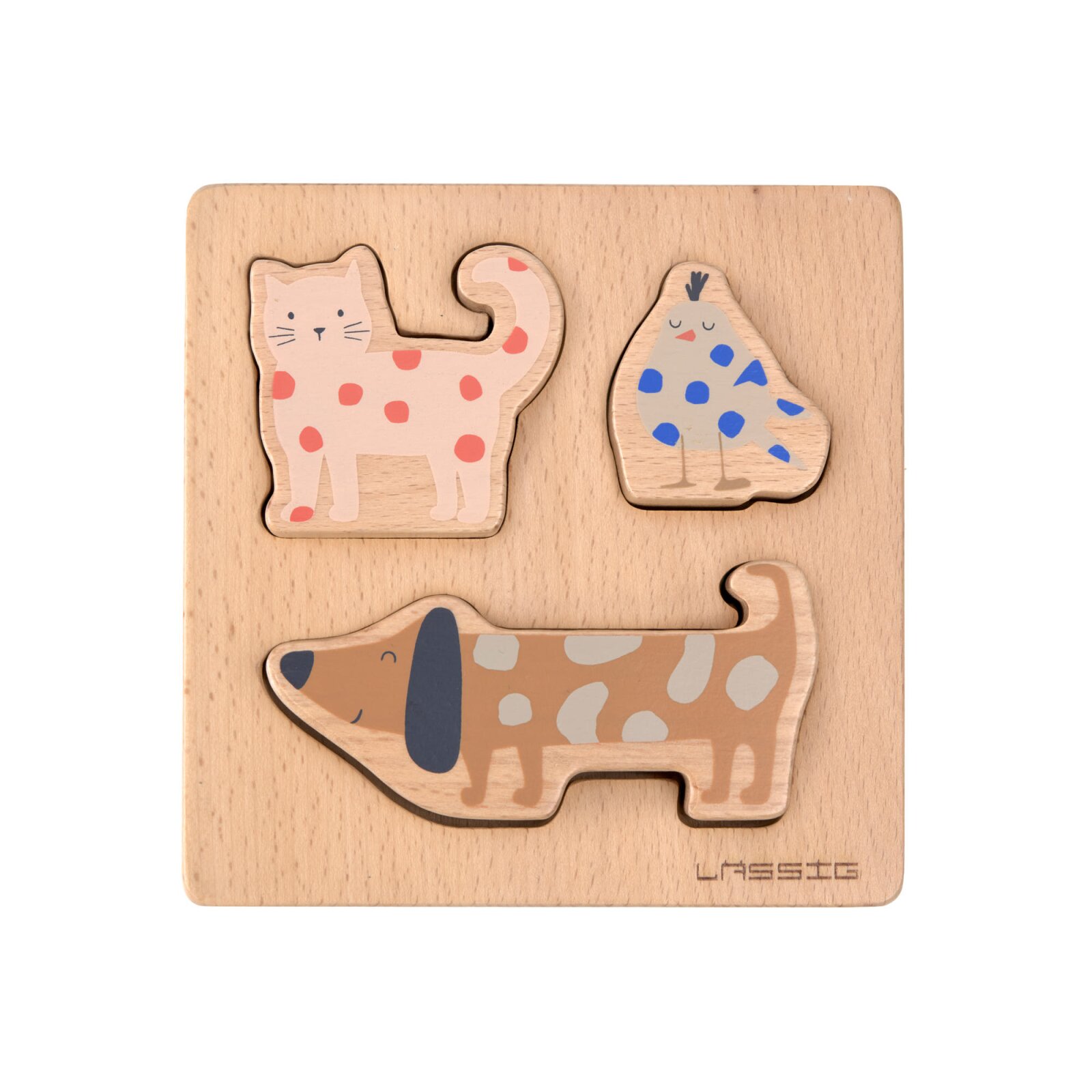 Lässig - Puzzle aus Holz - ab 1 Jahr - Little Mateys