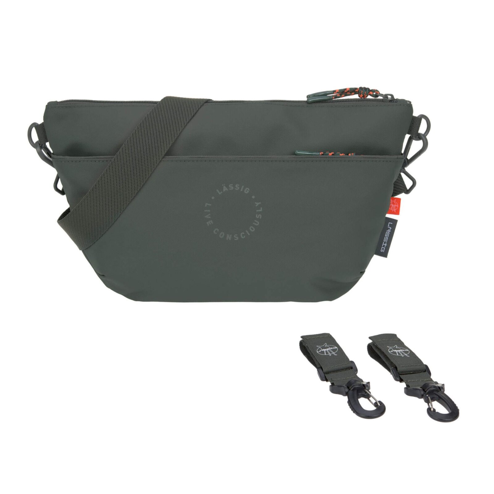 Lässig - Kinderwagen Organizer - Bum Bag, Dunkelgrün