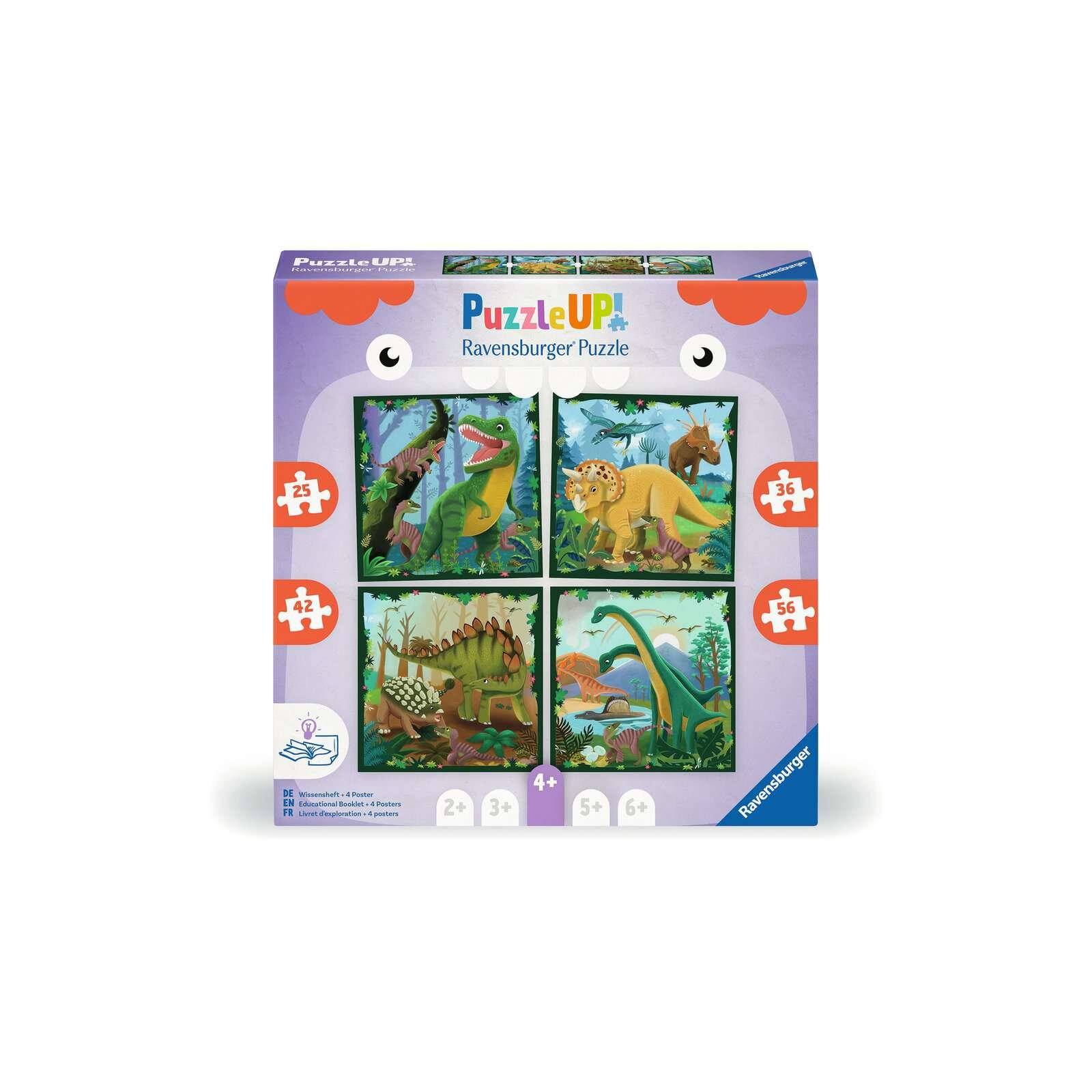 Ravensburger - Puzzle UP! - 159 Teile - ab 4 Jahre Dinosaurier