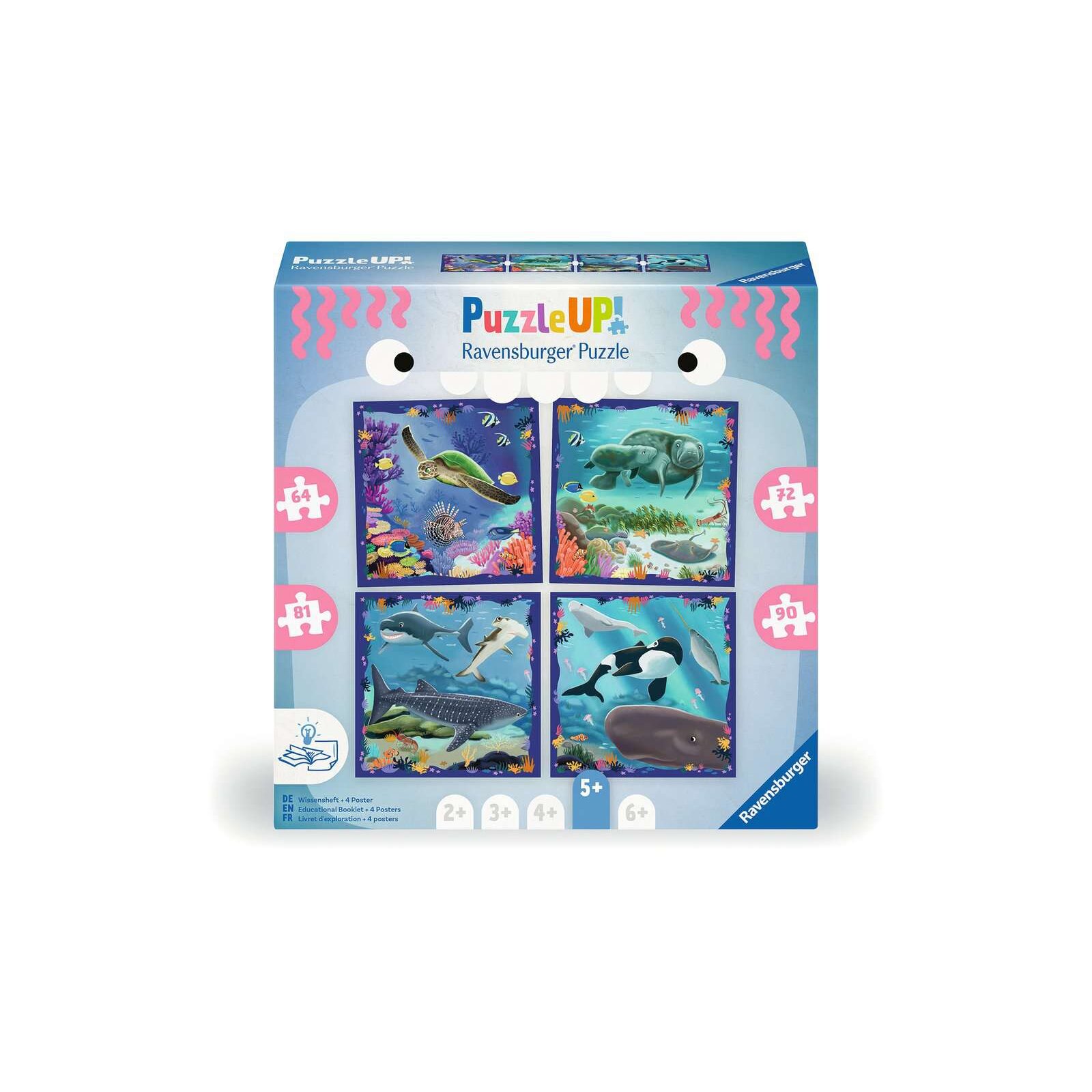 Ravensburger - Puzzle UP! - 307 Teile - ab 5 Jahre Meerestiere