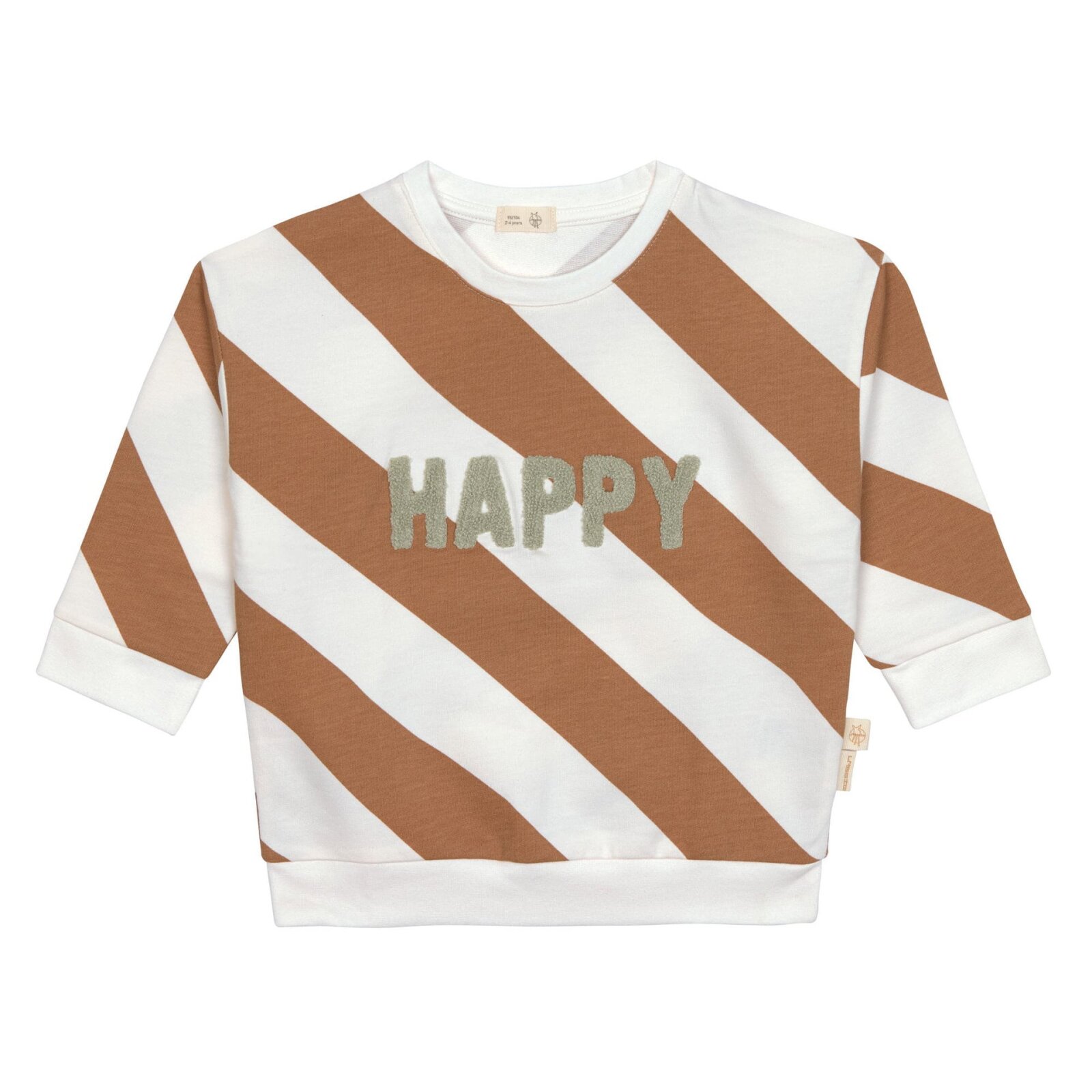 Lässig - Kinder Pullover Happy - Milky/Caramel, Gr. 74/80, 7-12 Monate
