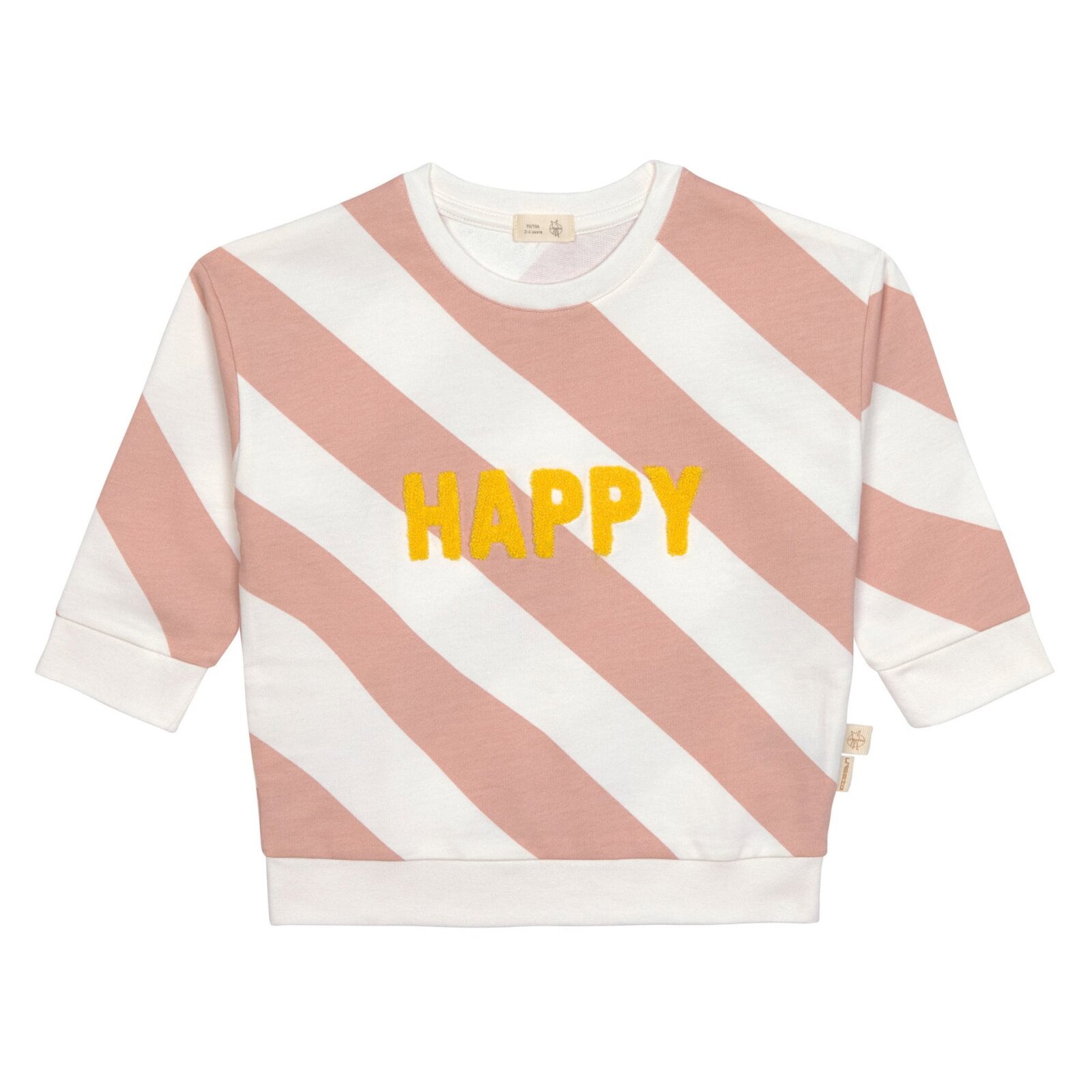 Lässig - Kinder Pullover Little Gang Happy, Milky Peach, Gr. 86/92, 1-2 Jahre