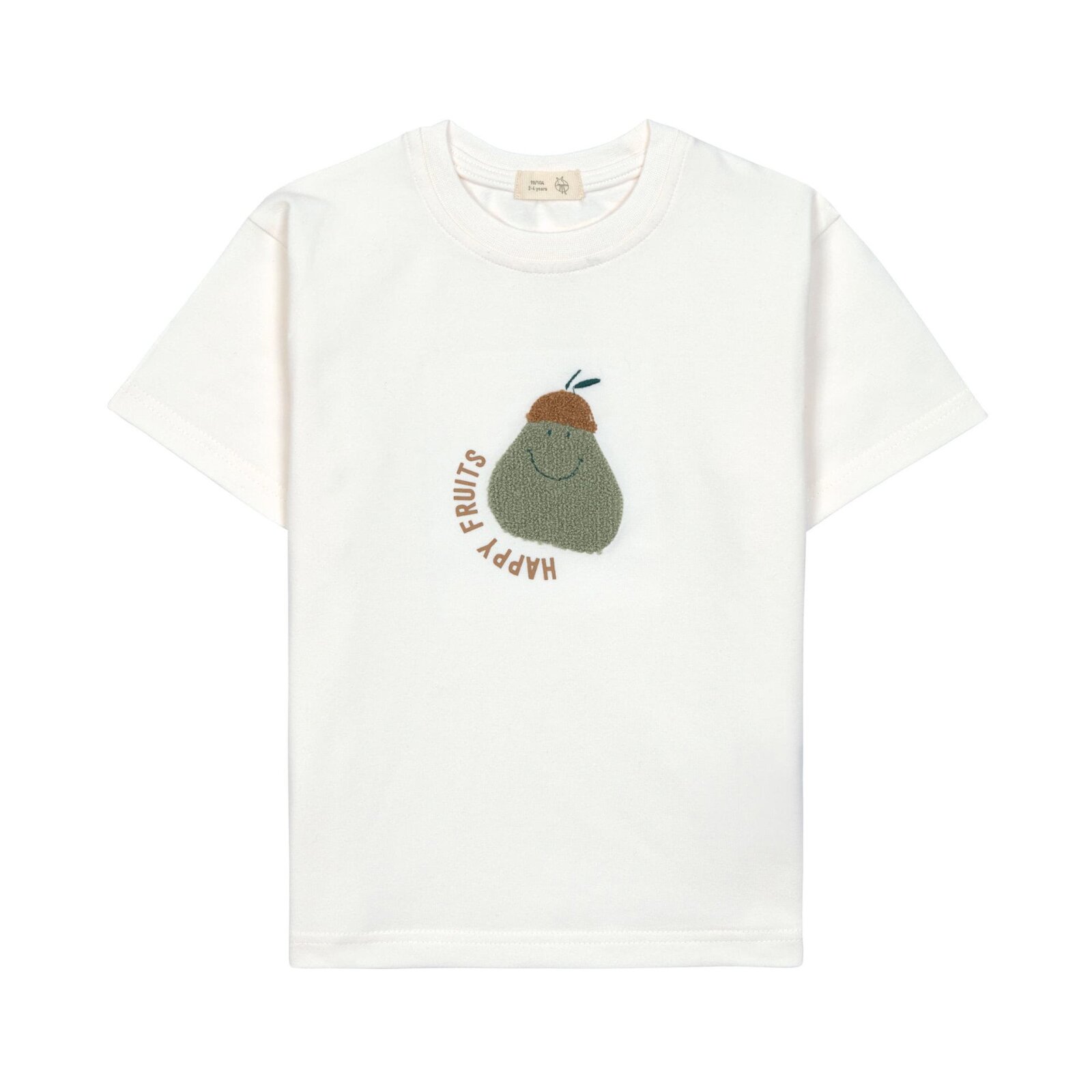 Lässig - Kinder T-Shirt Jersey Bio-Baumwolle - Pear Milky, Gr. 110/116