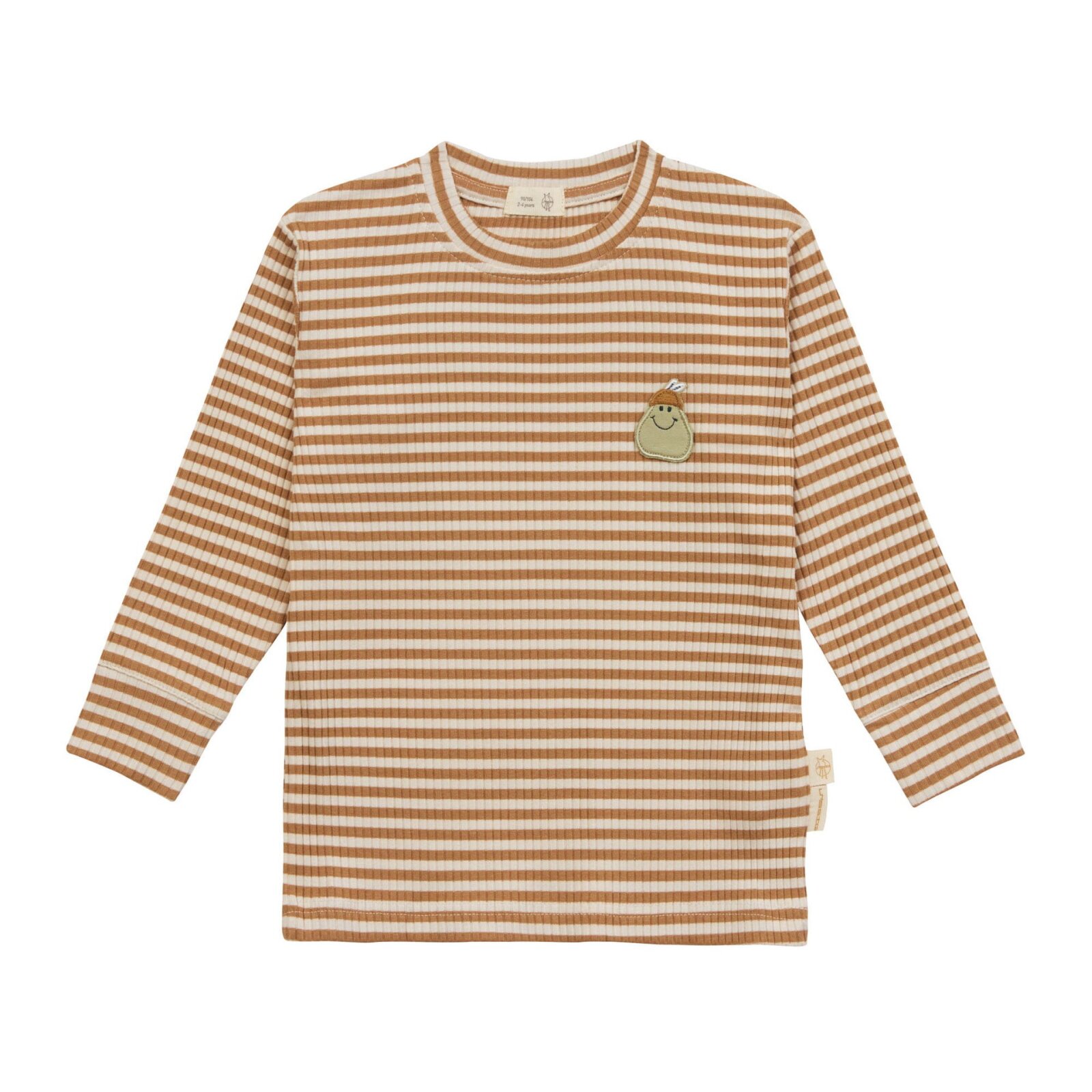 Lässig - Kinder Ripp Langarm-Shirt Little Gang - Pear Caramel, Gr. 86/92