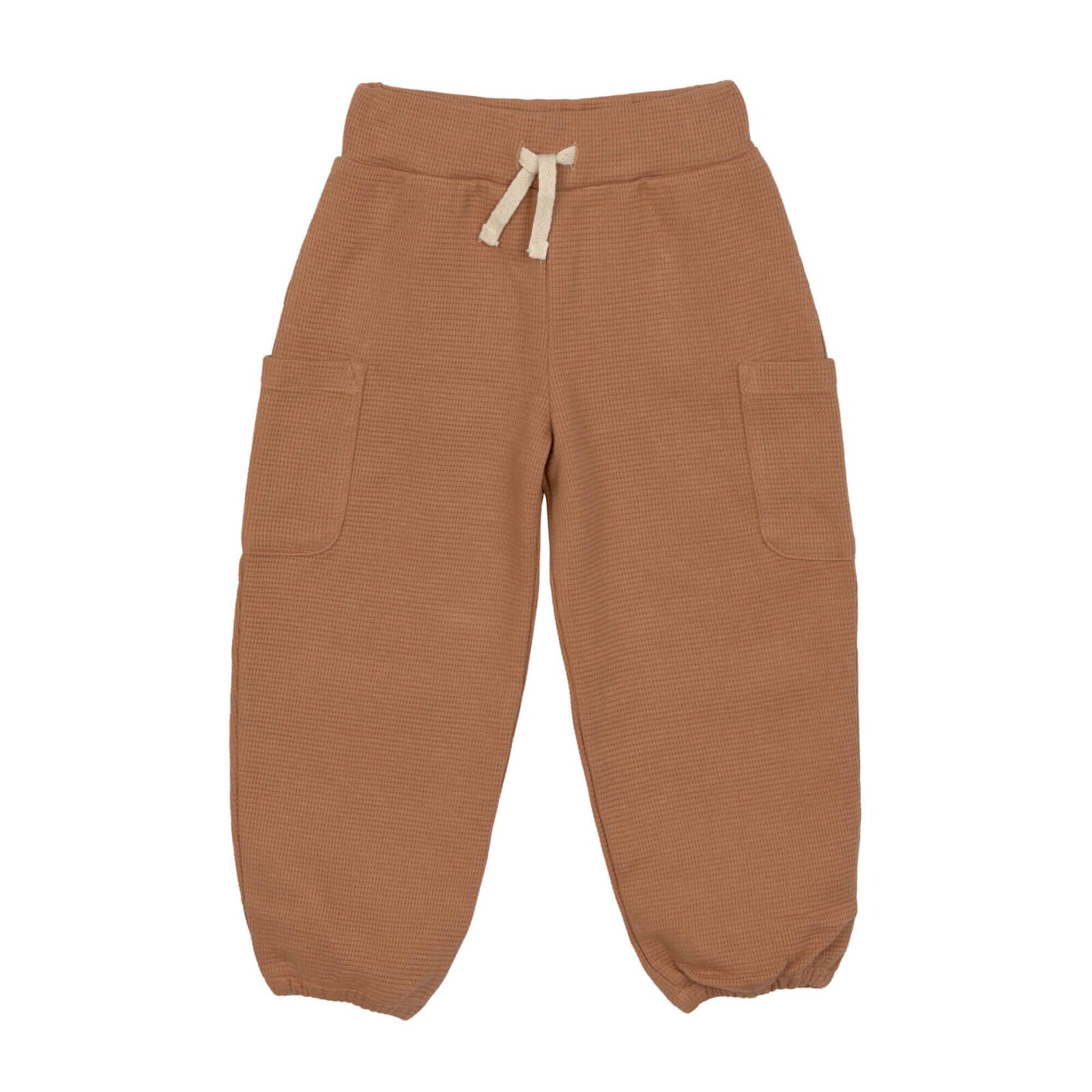 Lässig - Kinder Cargo-Hose Waffle - Caramel, Bio-Baumwolle, Gr. 86/92