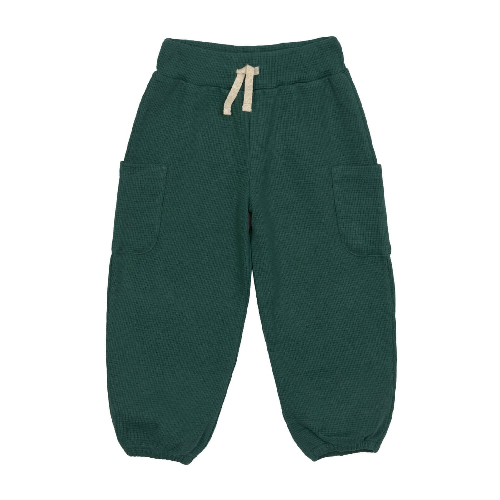 Lässig - Kinder-Cargohose Waffelstruktur - Dark Green, Gr. 98/104