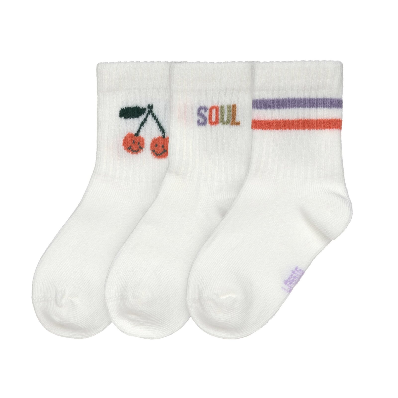 Lässig - Tennissocken Kinder 3er-Set Little Gang - Cherry, Gr. 23-26