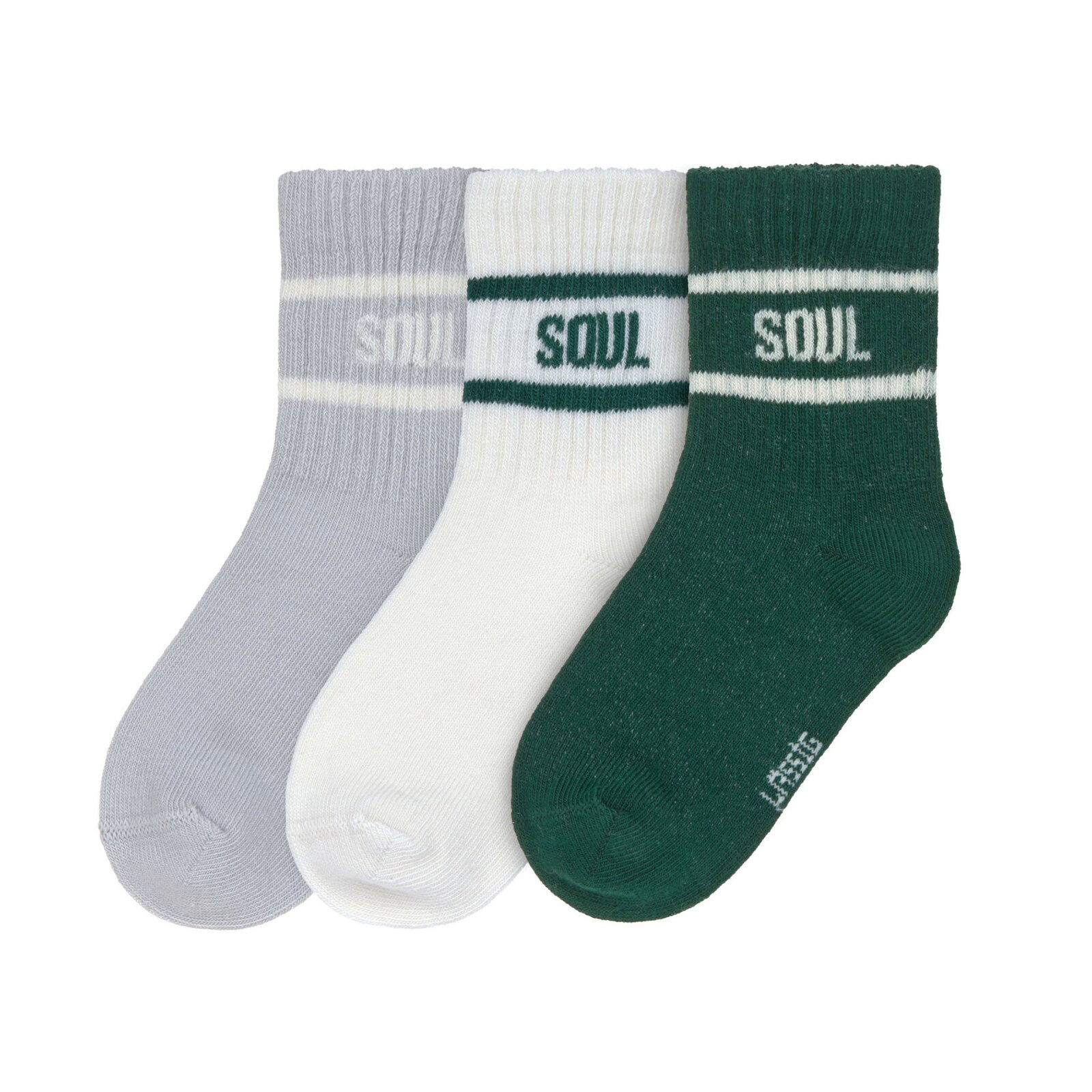 Lässig - Tennissocken Kinder 3er-Set - Little Gang, Dark Green, Gr. 23-26