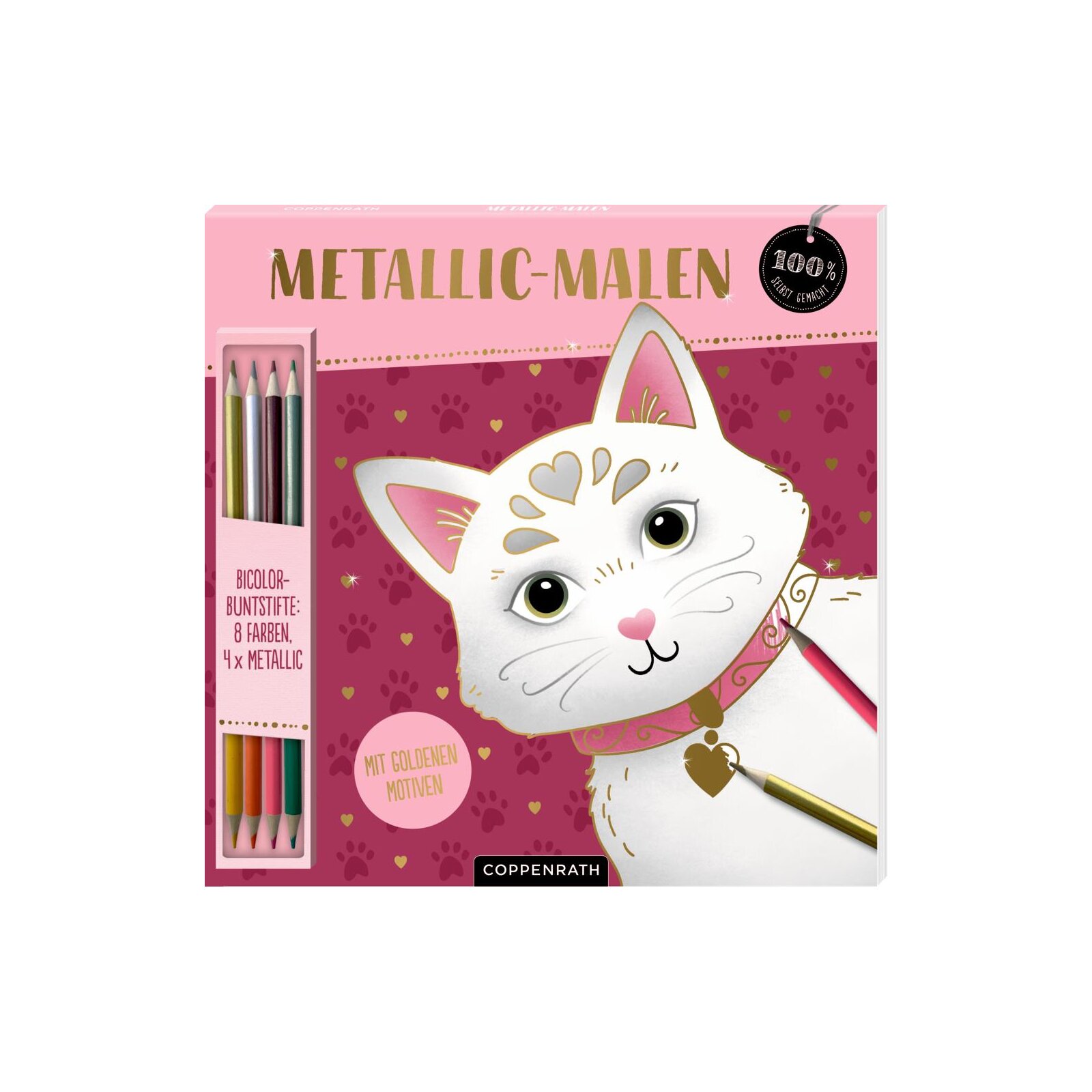 Coppenrath - 100% selbst gemacht - Malblock: Metallic-Malen Katze (5)