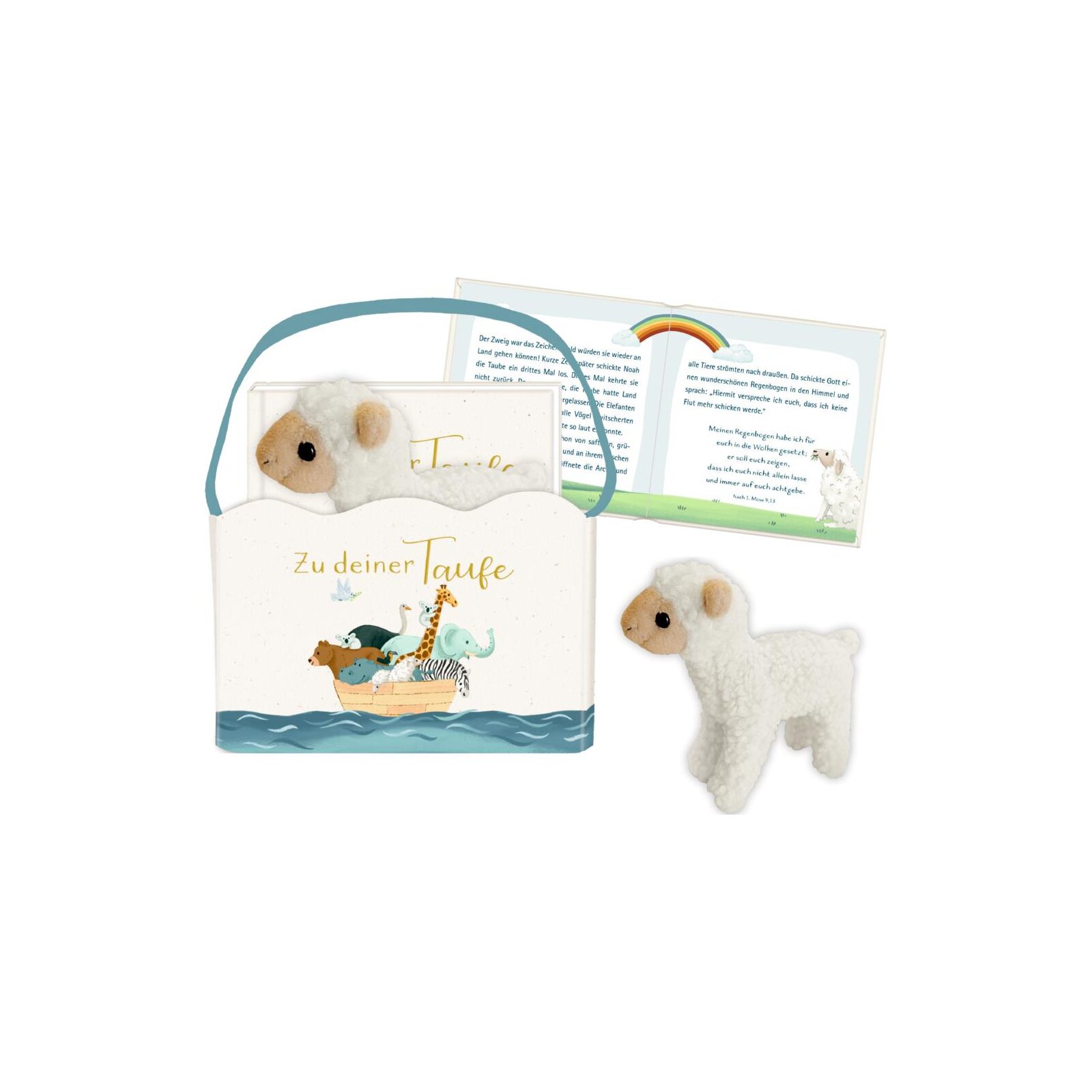 Coppenrath - Arche Noah - Geschenkset Buch und Lamm - Zu deiner Taufe