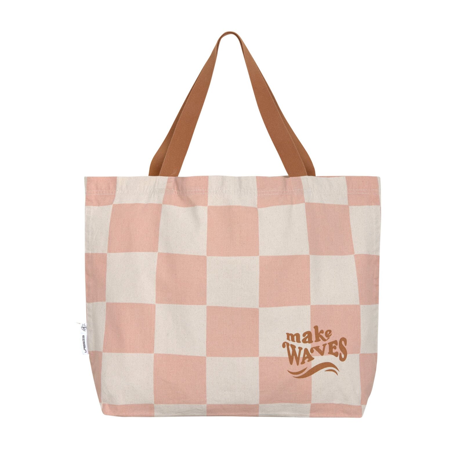 Lässig - Beach Shopper - Kariert, Rosa
