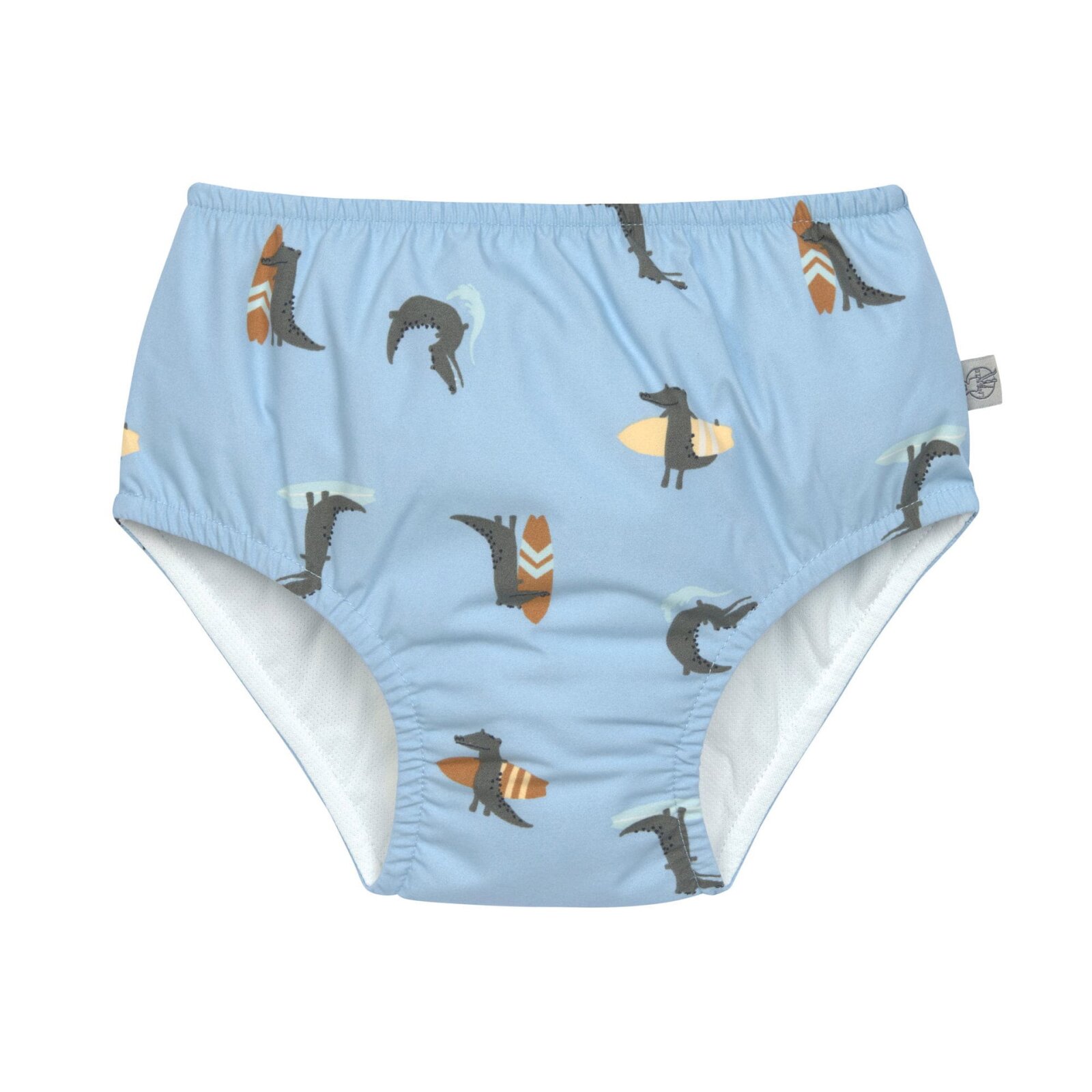 Lässig - Baby-Schwimmwindel - Crocodile Sky Blue, Gr. 92