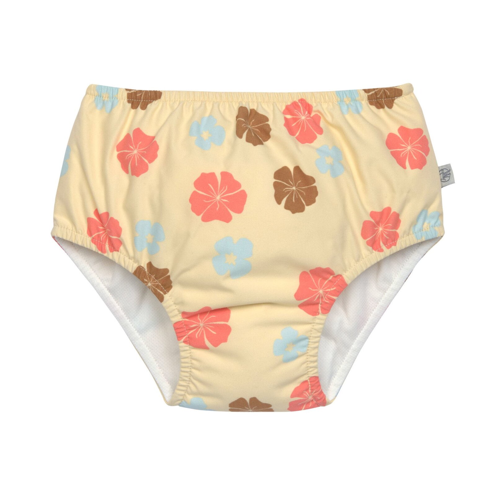 Lässig - Baby-Schwimmwindel Flowers Vanilla - UV-Schutz, Gr. 62/68