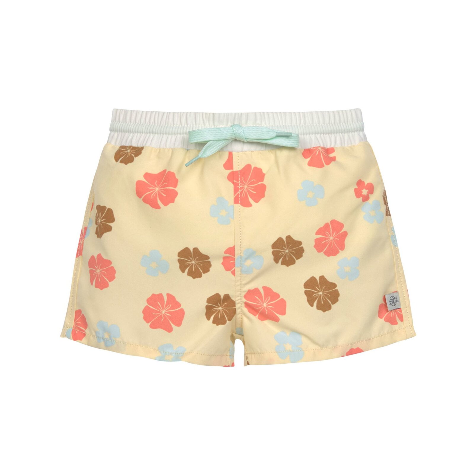 Lässig - Boardie Badeshorts Flowers Vanilla - mit Schwimmwindel, 25-36 Monate
