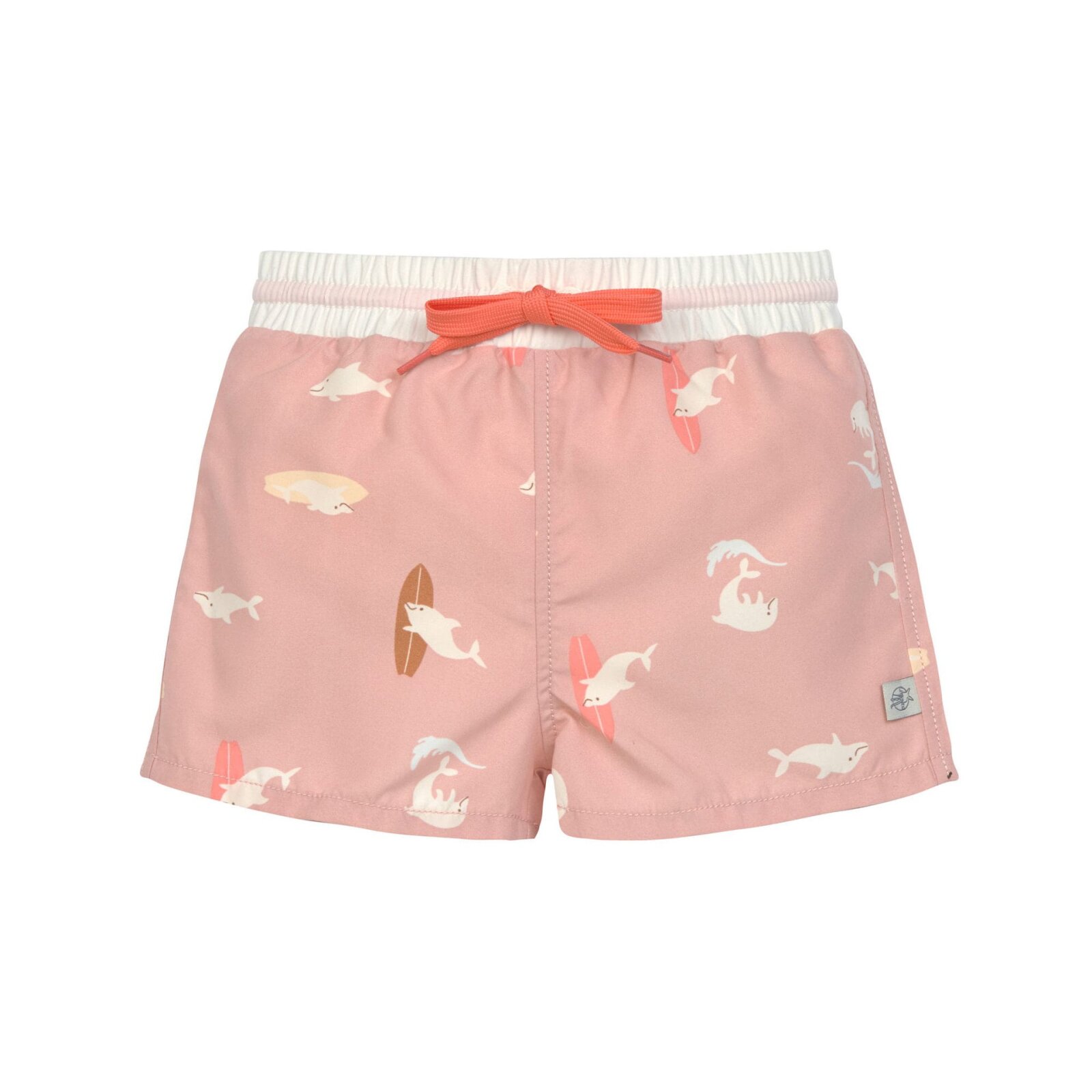 Lässig - Badeshorts Dolphin Peach mit Windel - UV-Schutz, 13-18 Monate Gr. 86