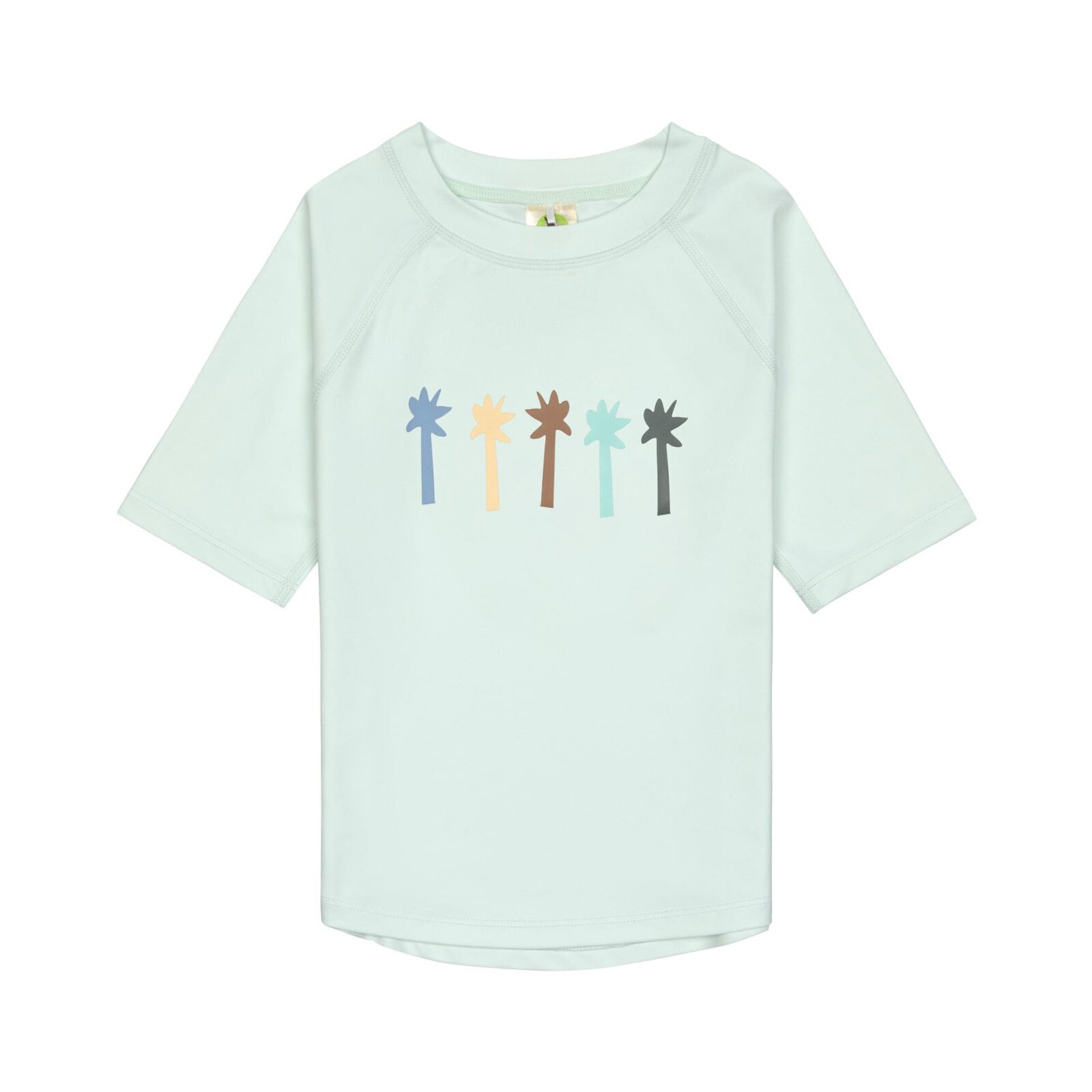 Lässig - Kurzarm UV-Shirt Palms Sea Foam, Palmen Mint, Gr. 98