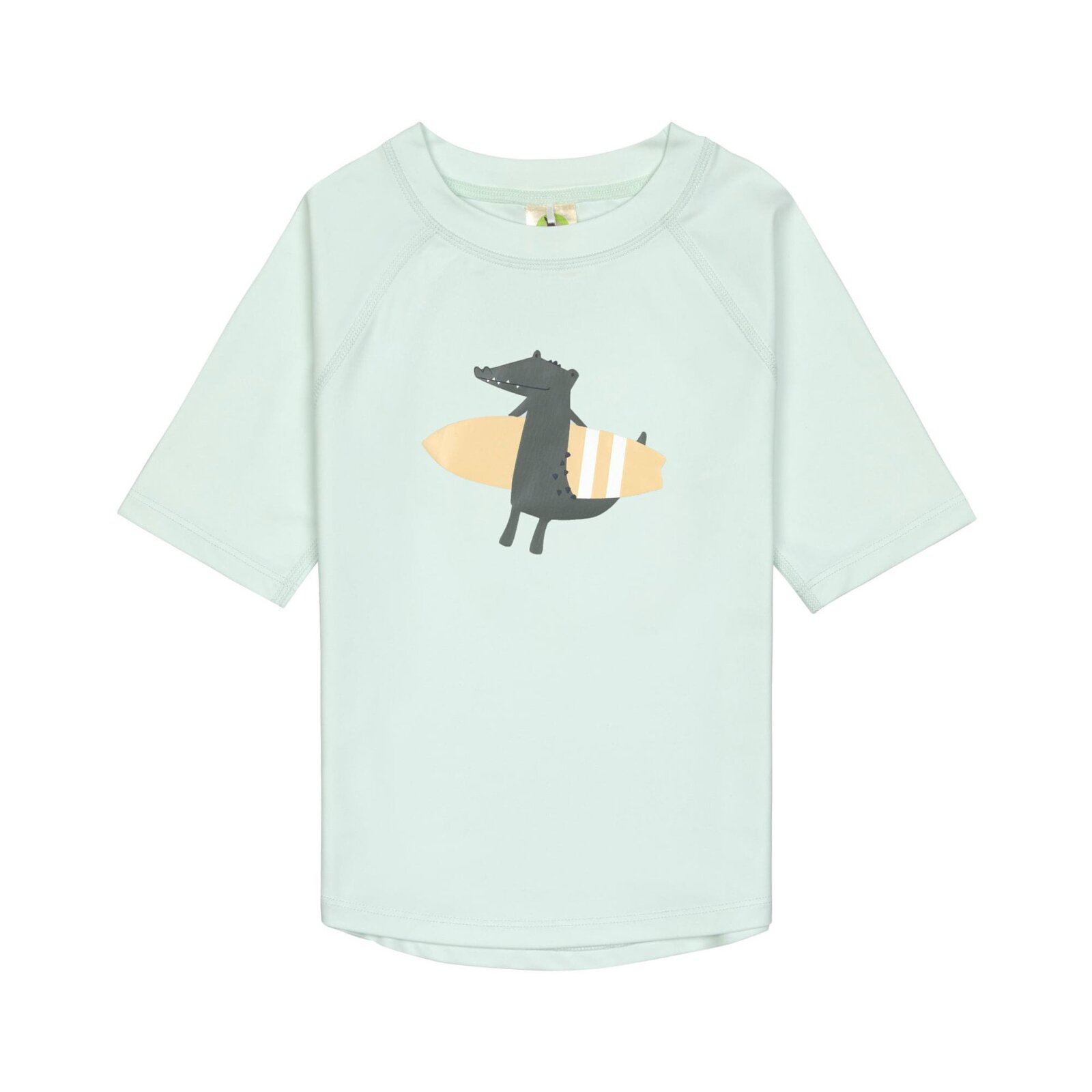 Lässig - Kurzarm UV-Badeshirt Crocodile - Sea Foam, Gr. 98