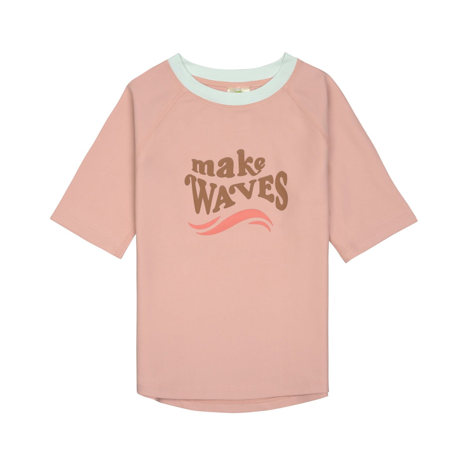 Lässig - Kurzarm-UV-Shirt Rashguard - Make Waves Peach, Gr. 98