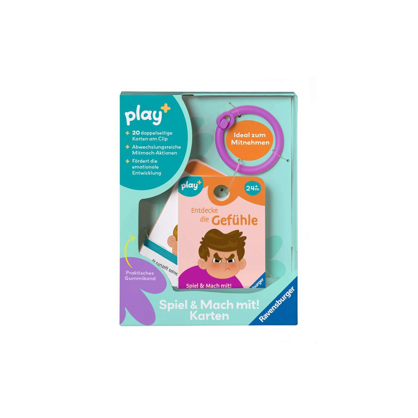 Ravensburger - Play+ Spiel & Mach mi! Karten - Entdecke die Gefühle
