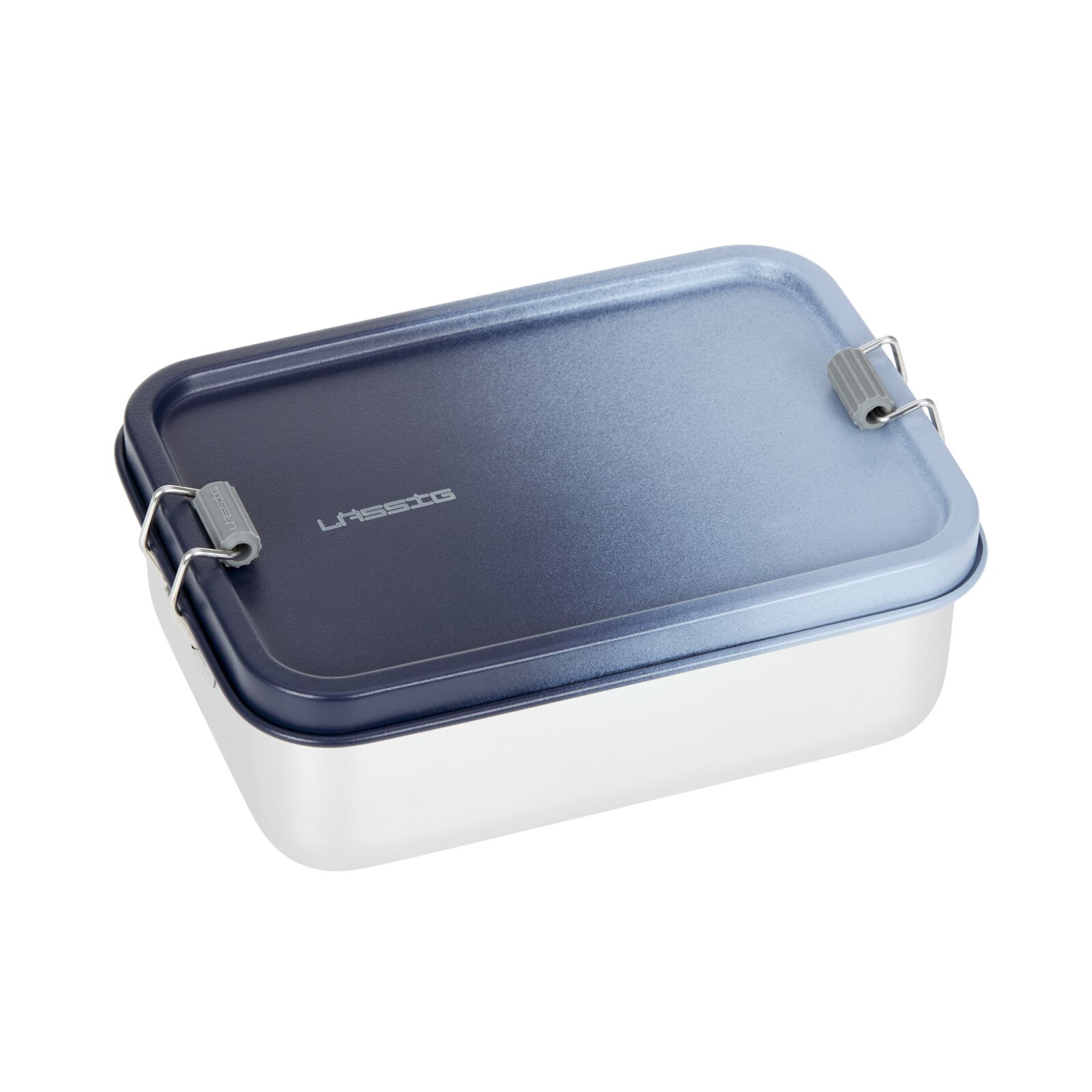 Lässig - Brotdose Kinder - Edelstahl Lunchbox, Unique, Dunkelblau (2)