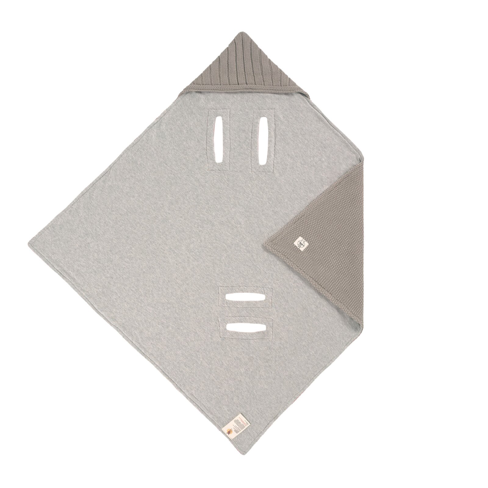 Lässig - Einschlagdecke Baby - Bio Baumwolle, Taupe
