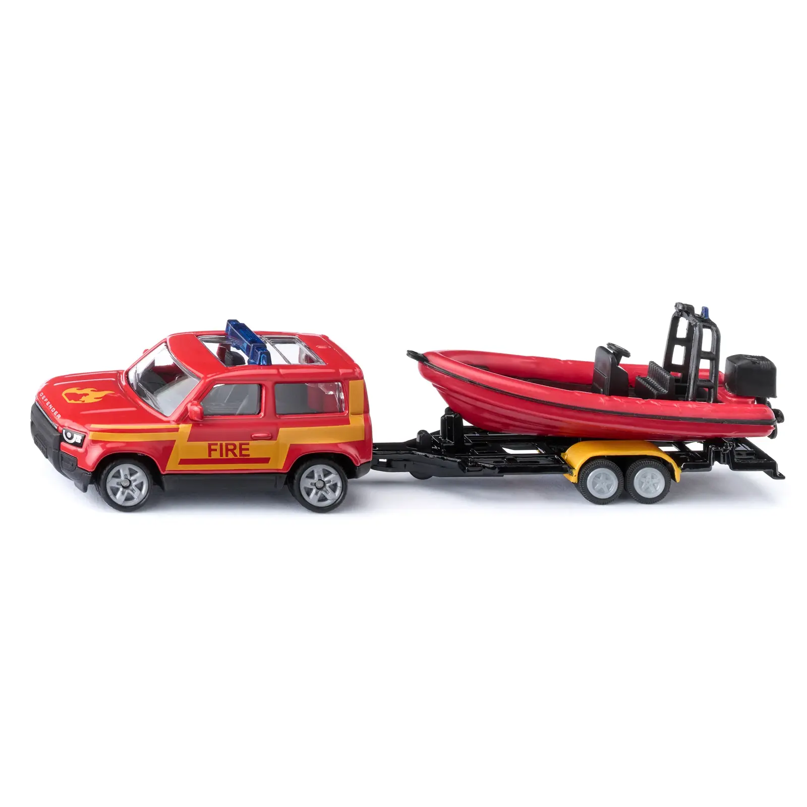 SIKU - Land Rover Defender mit Boot