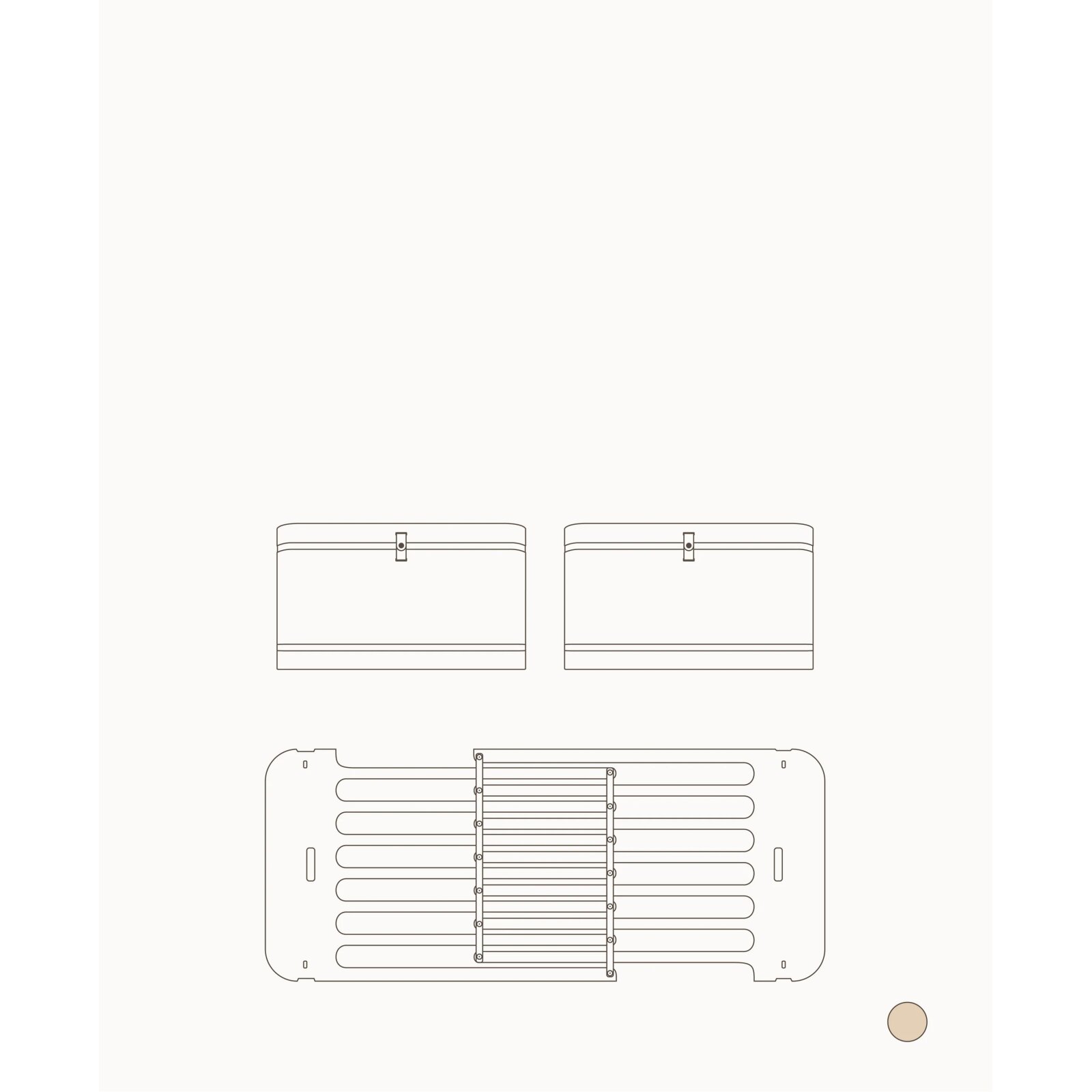 Oliver Furniture - Wood Mini+ Geschwisterset (Ergänzung f. Mini+ Babybett inkl. Umbauset Juniorbett Eiche)