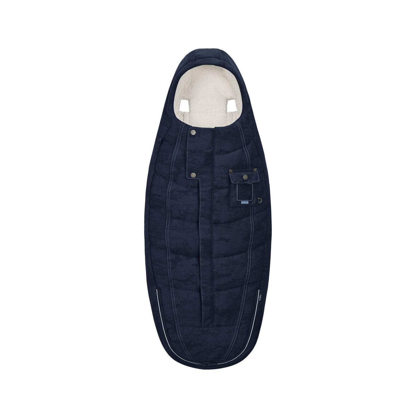 Cybex - Platinum Winter-Fußsack (TOG 5) für PRIAM, MIOS, COYA Rebellious Luxury Denim Blue