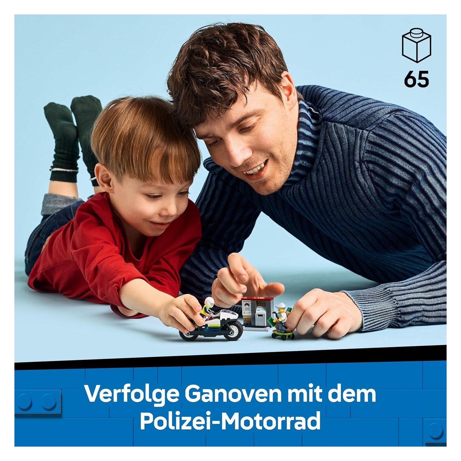 LEGO - City - 60455 Verfolgungsjagd mit dem Polizeimotorrad