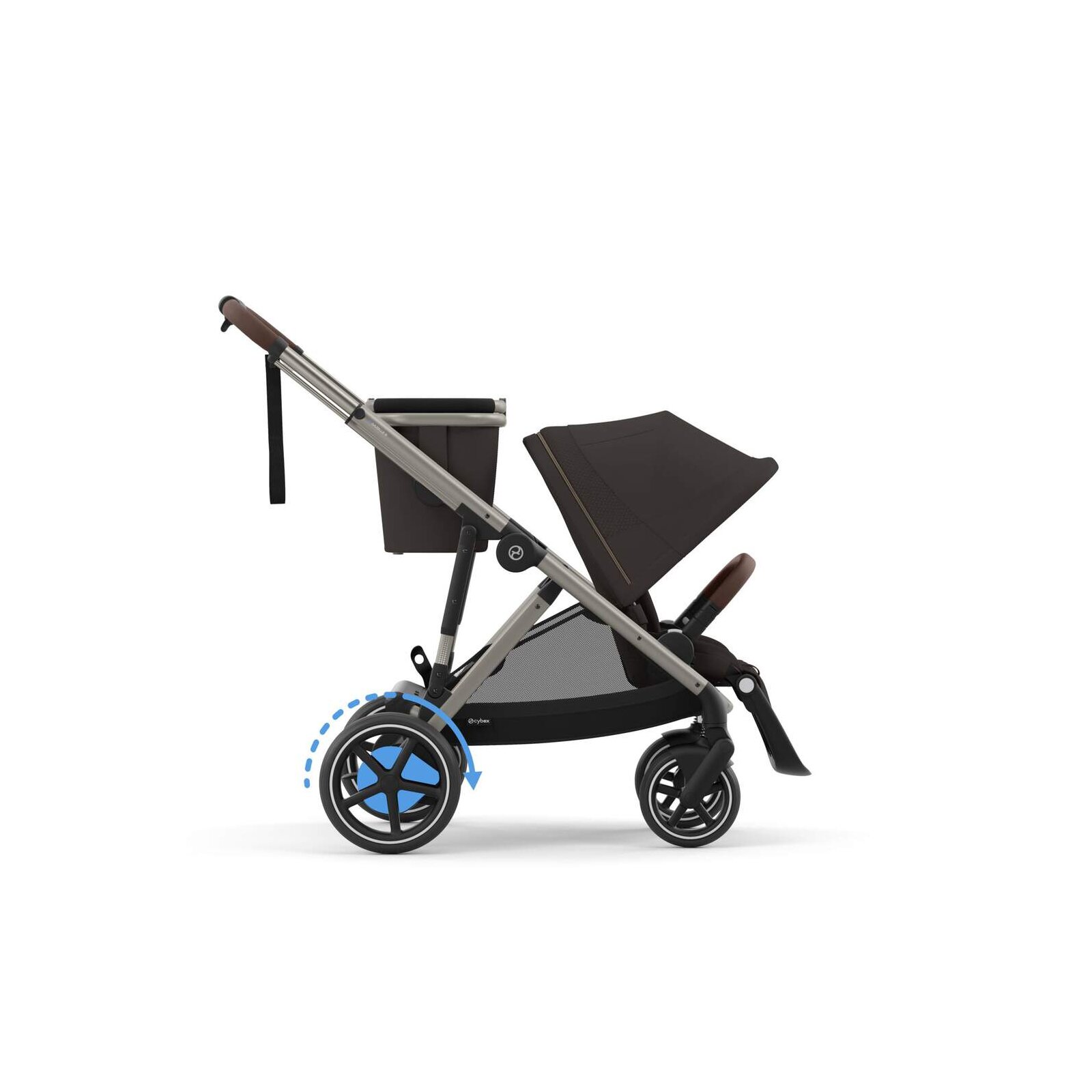 Cybex - Gold e-Gazelle S Sportkinderwagen Chocolate brown