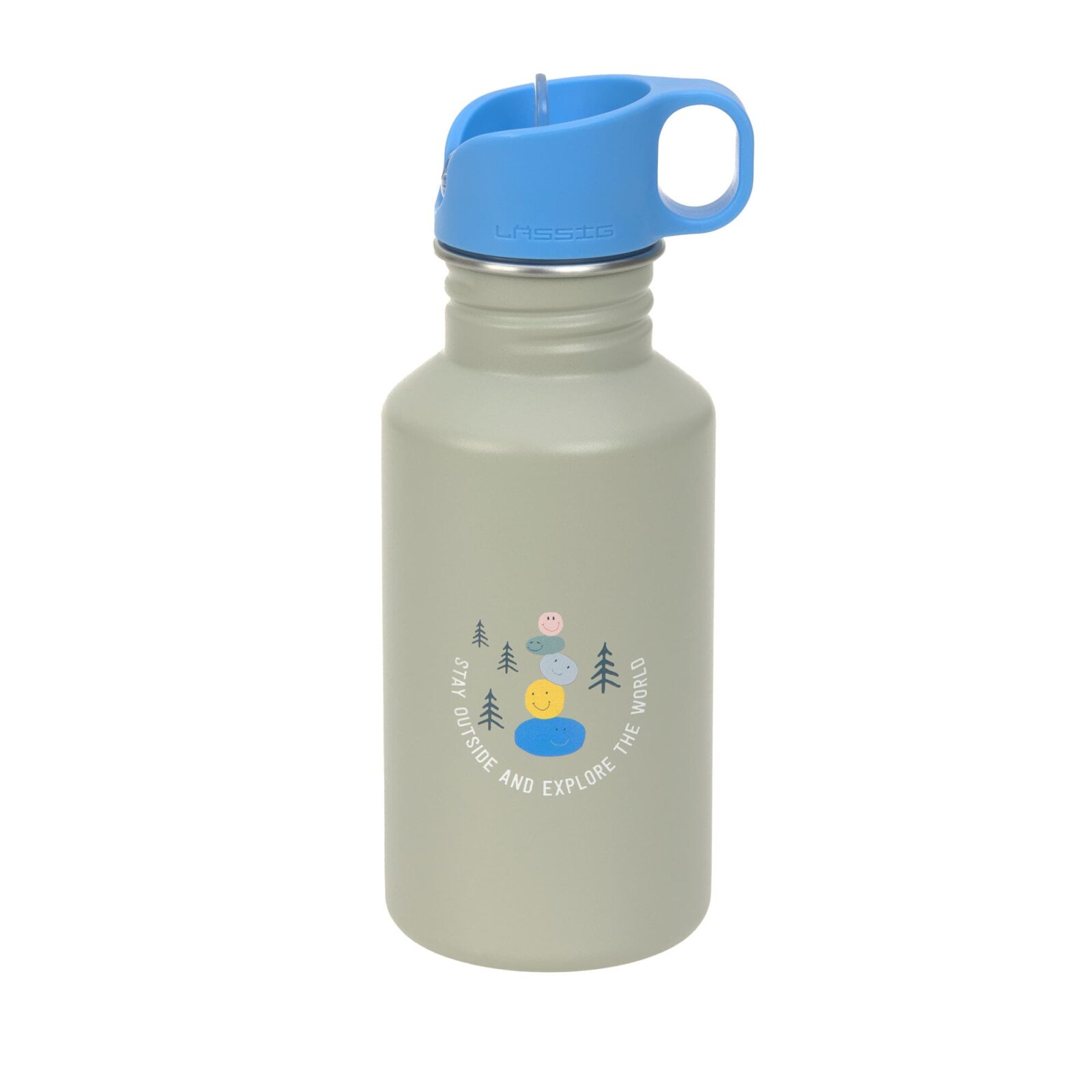 Lässig - Edelstahl Kinder Trinkflasche 500 ml - Sunny Explorer, Grün (2)