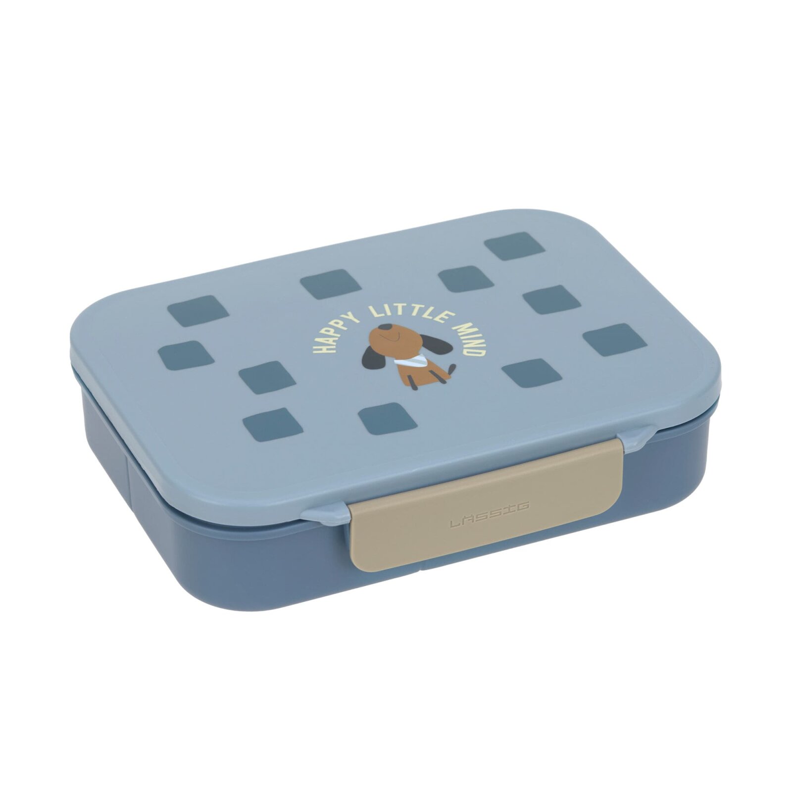 Lässig - Brotdose Kinder - Bento Lunchbox, Pattern Party Blau (2)