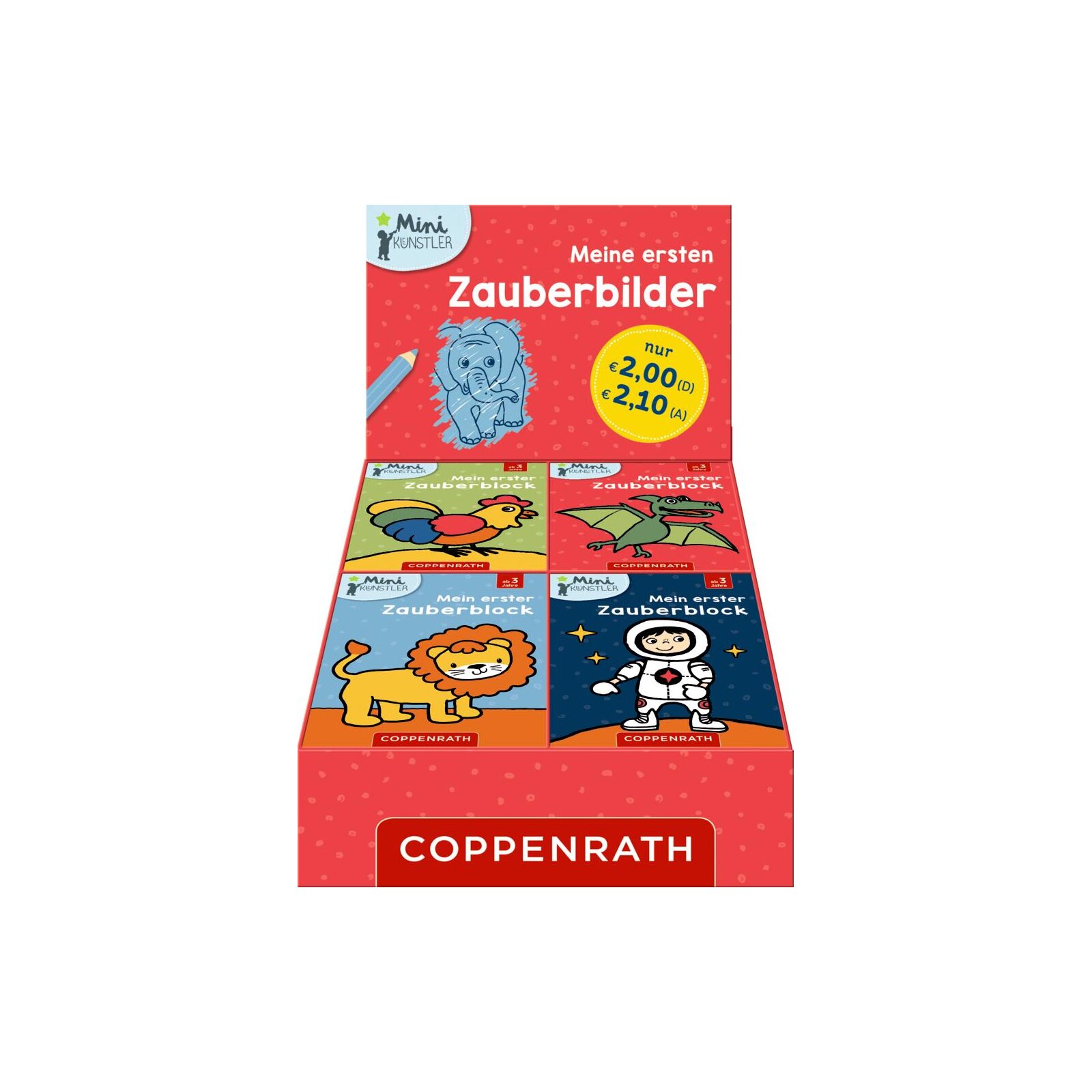 Coppenrath - Mini-Künstler - Meine ersten Zauberbilder (Tier, All, Dino, Hof), sort. (40)
