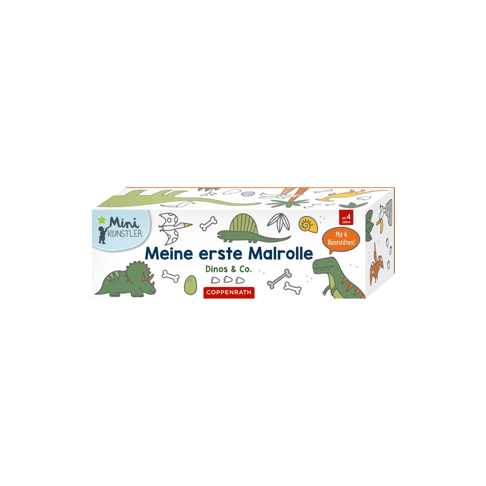Coppenrath - Mini-Künstler - Meine erste Malrolle: Dinos & Co.