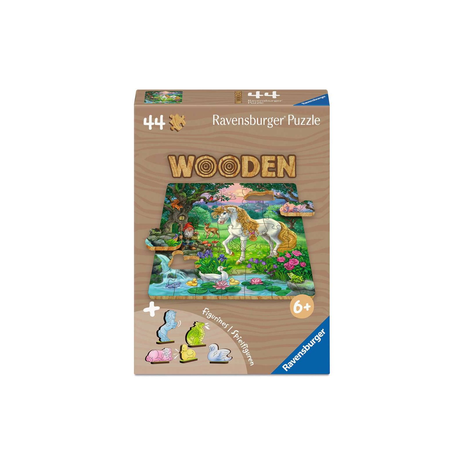 Ravensburger - Puzzle aus Holz - 44 Teile - ab 6 Jahre - Märchenhaftes Einhorn