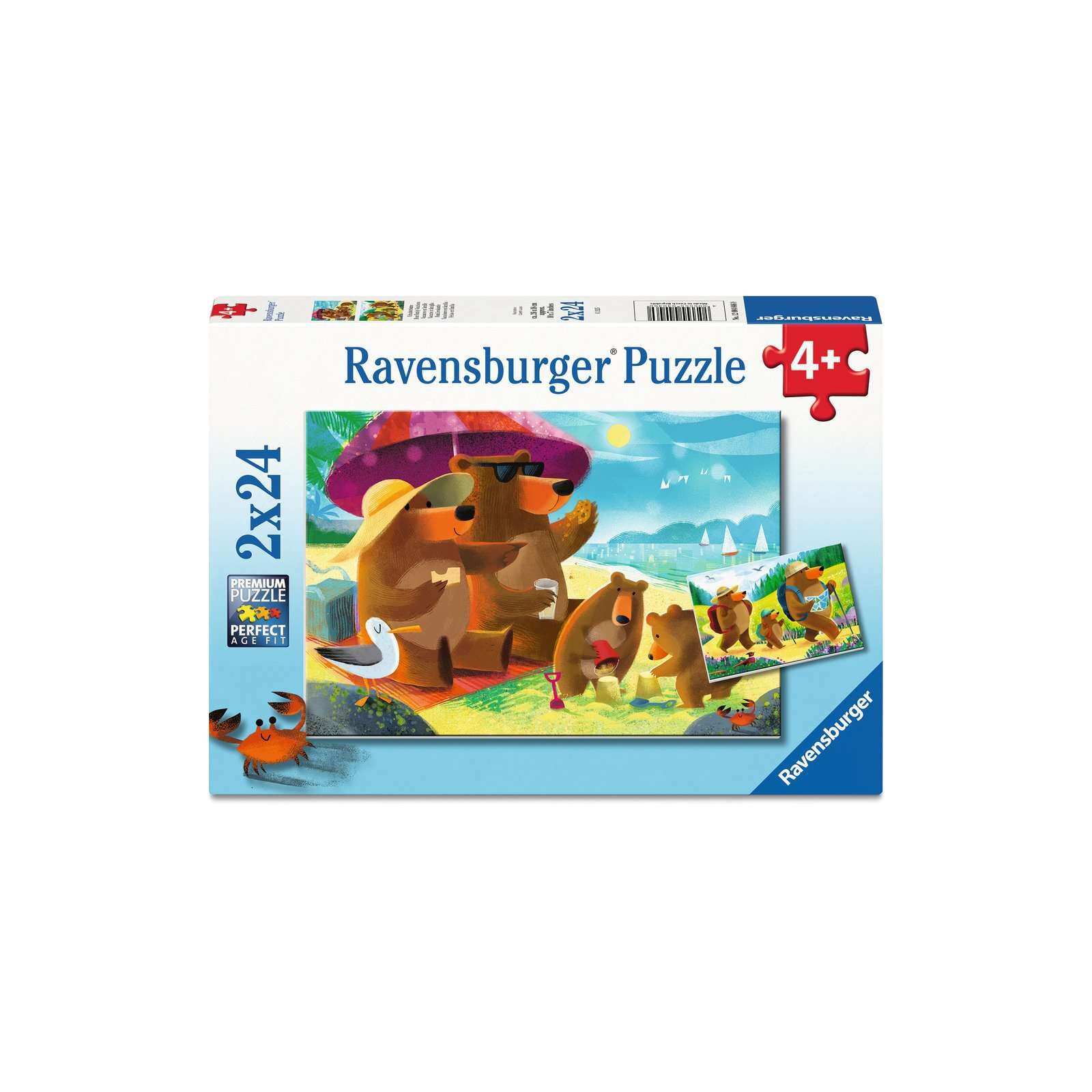 Ravensburger - Puzzle - 2 x 24 Teile - ab 4 Jahre - Urlaubsträume (A)