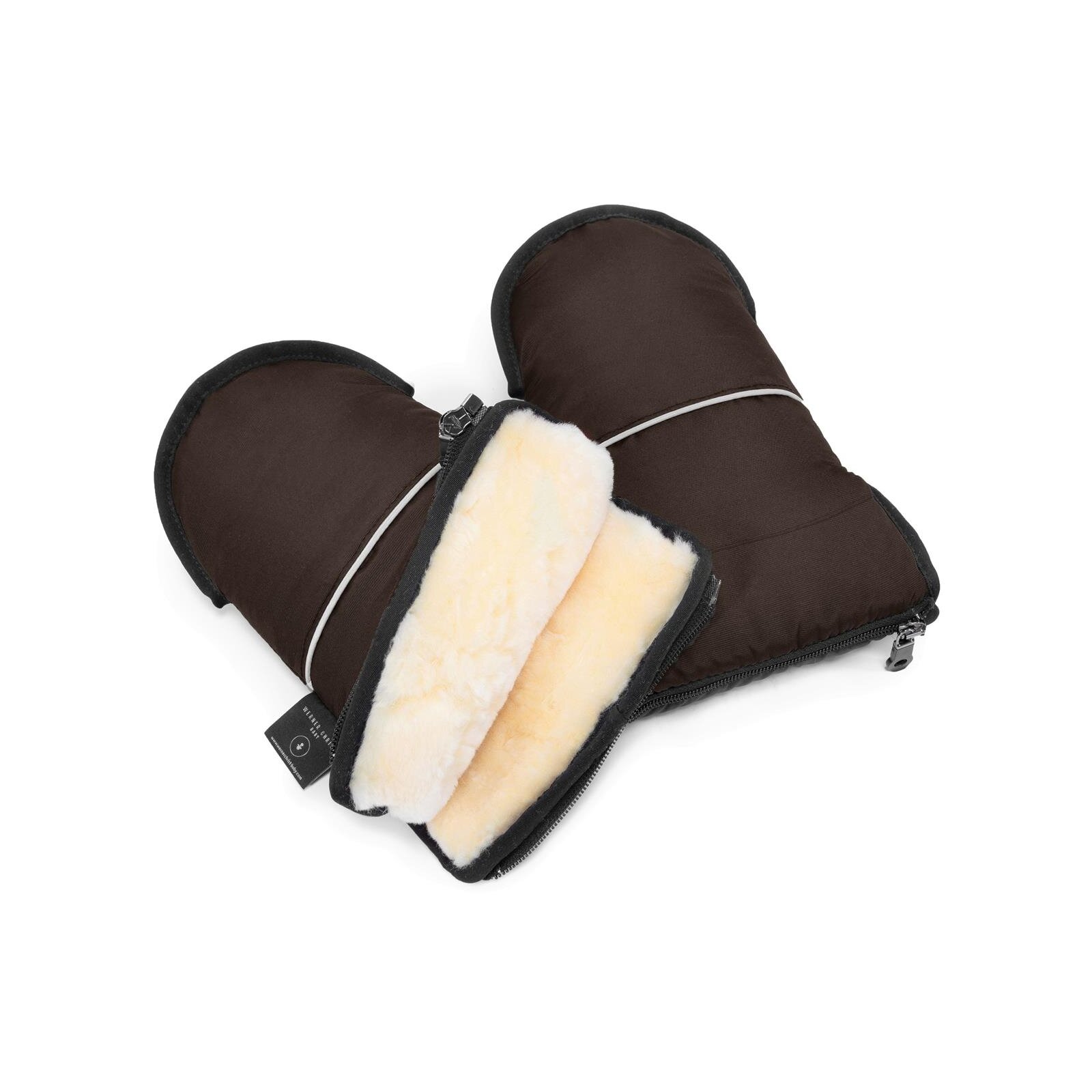 Werner Christ Baby - Glovy Lammfell-Handwärmer für Kinderwagen chocolate