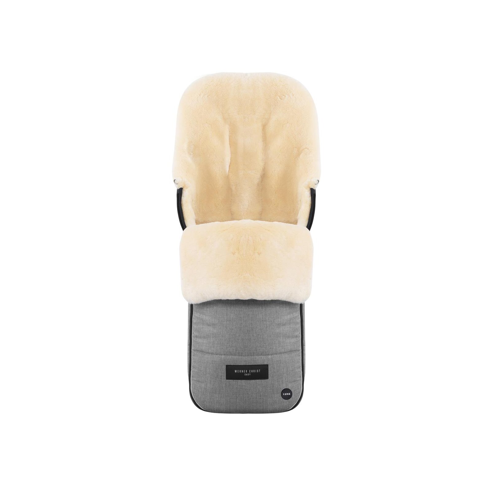 Werner Christ Baby - Flims Luxe Lammfellfußsack grigio