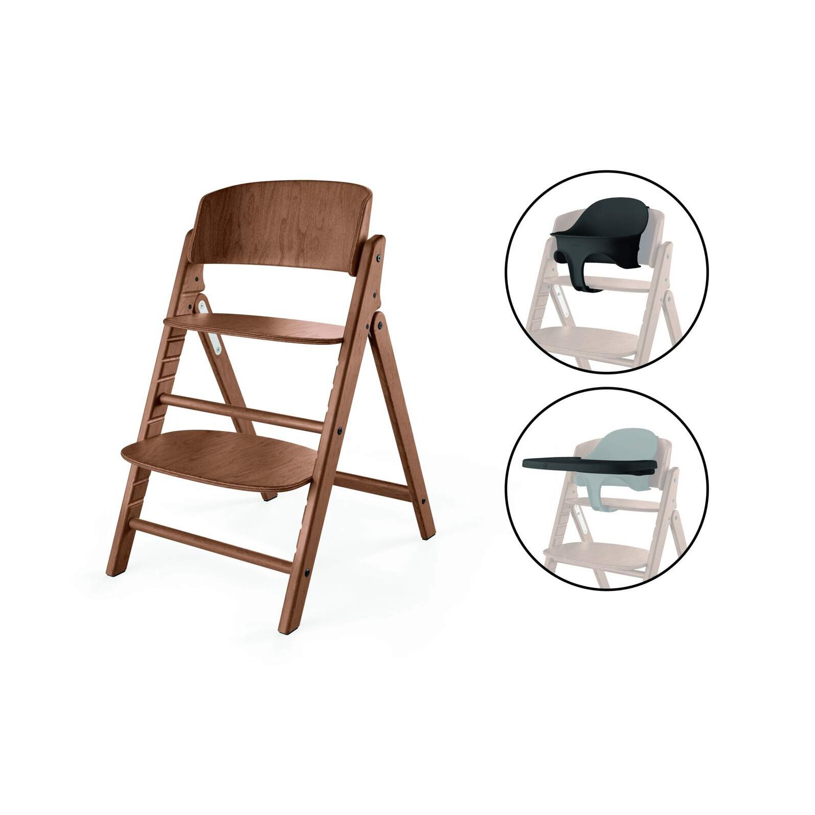 Cybex - Gold CLICK & FOLD Hochstuhl 3 in 1 Set All natural dark